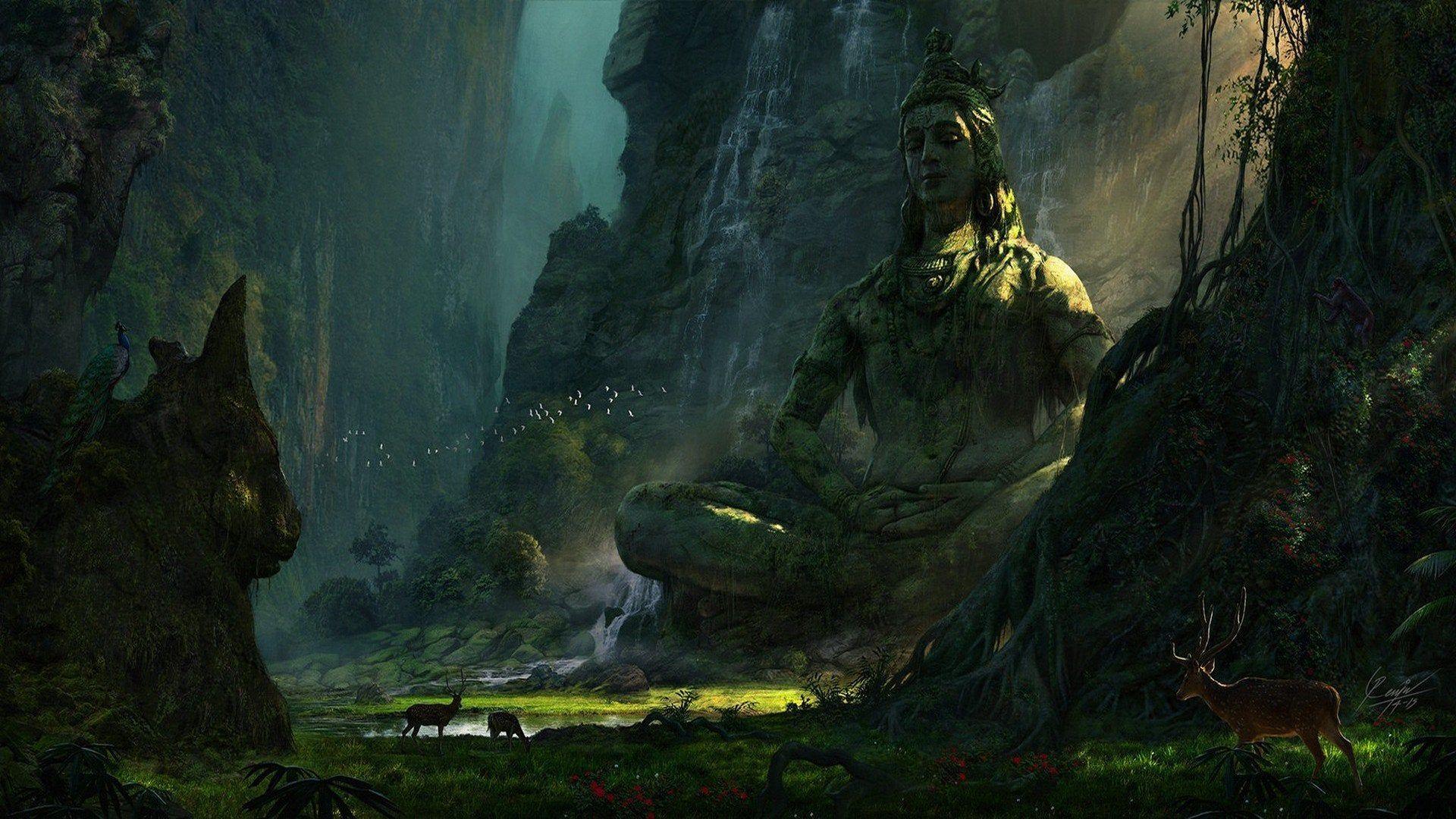1920x1080 Unexplored Ruins (Lord Shiva). :