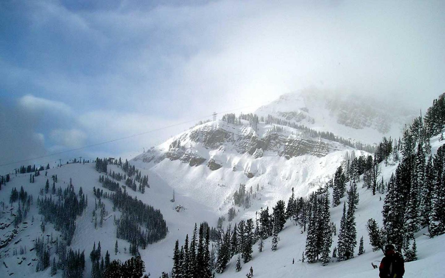 1440x900 Best ski resort Hole, Wyoming 1440x900 Wallpaper