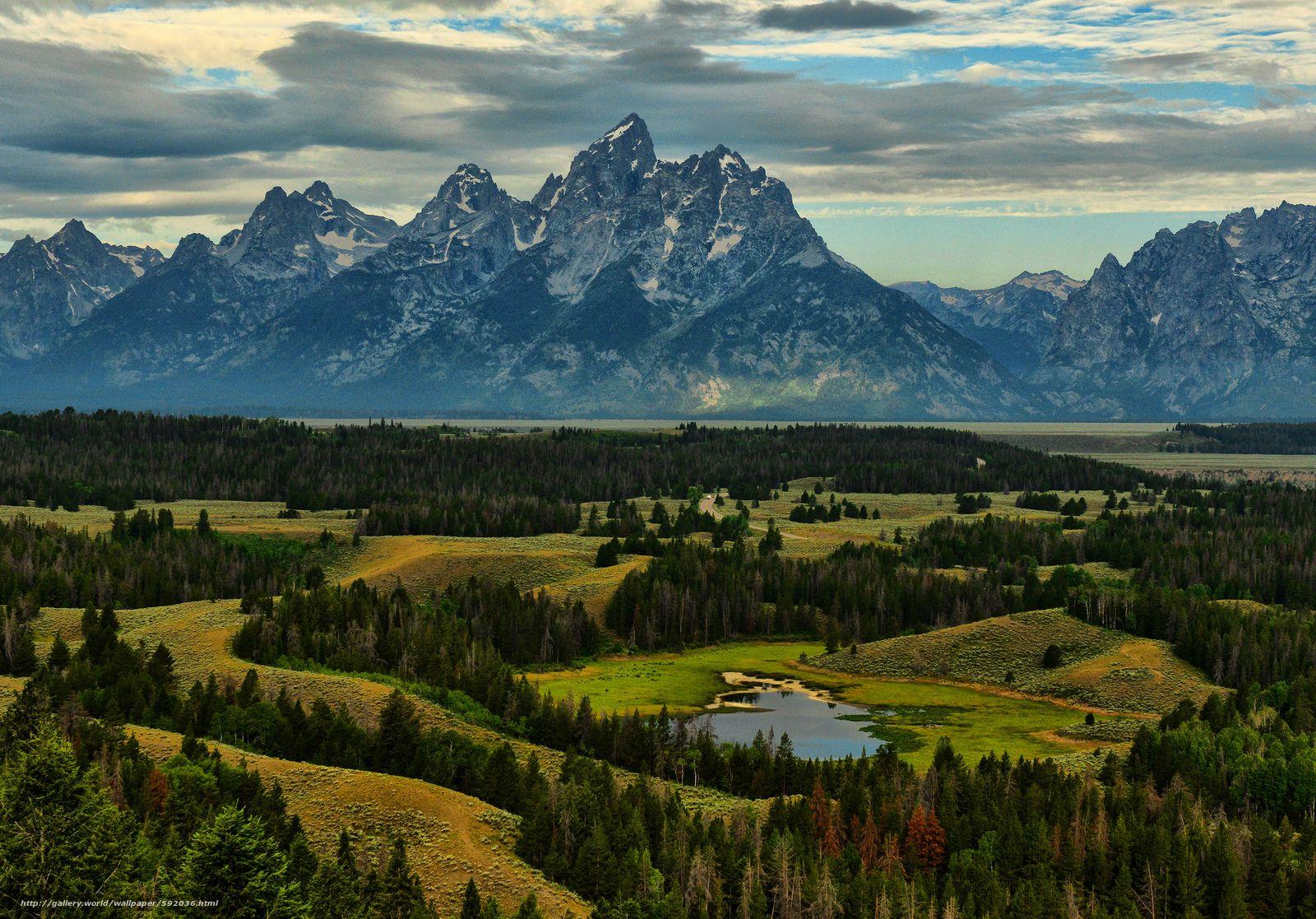 1600x1117 Download wallpaper Jackson Hole Valley, Grand Teton National Park