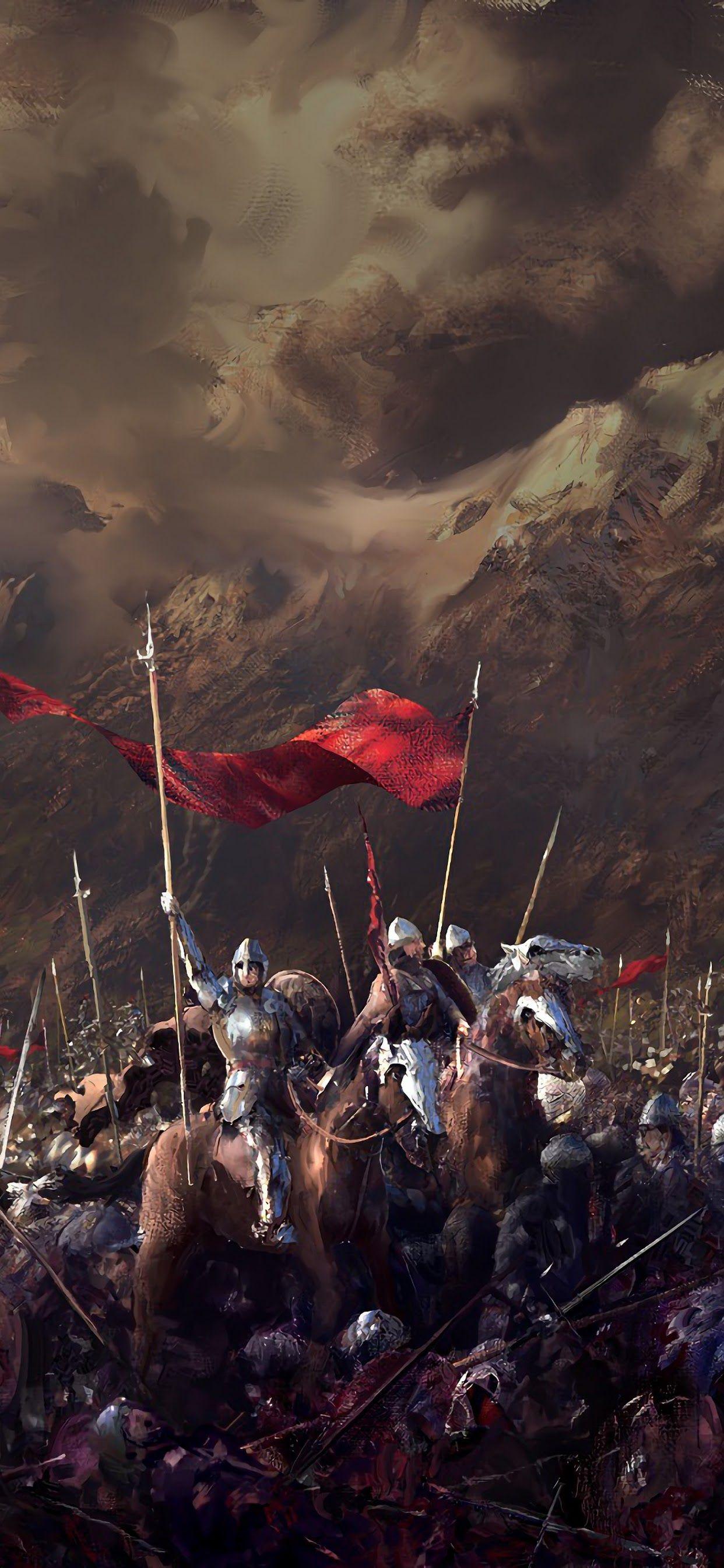1242x2688 Knights Battlefield Army Medieval 4K 3840x2160 Wallpaper