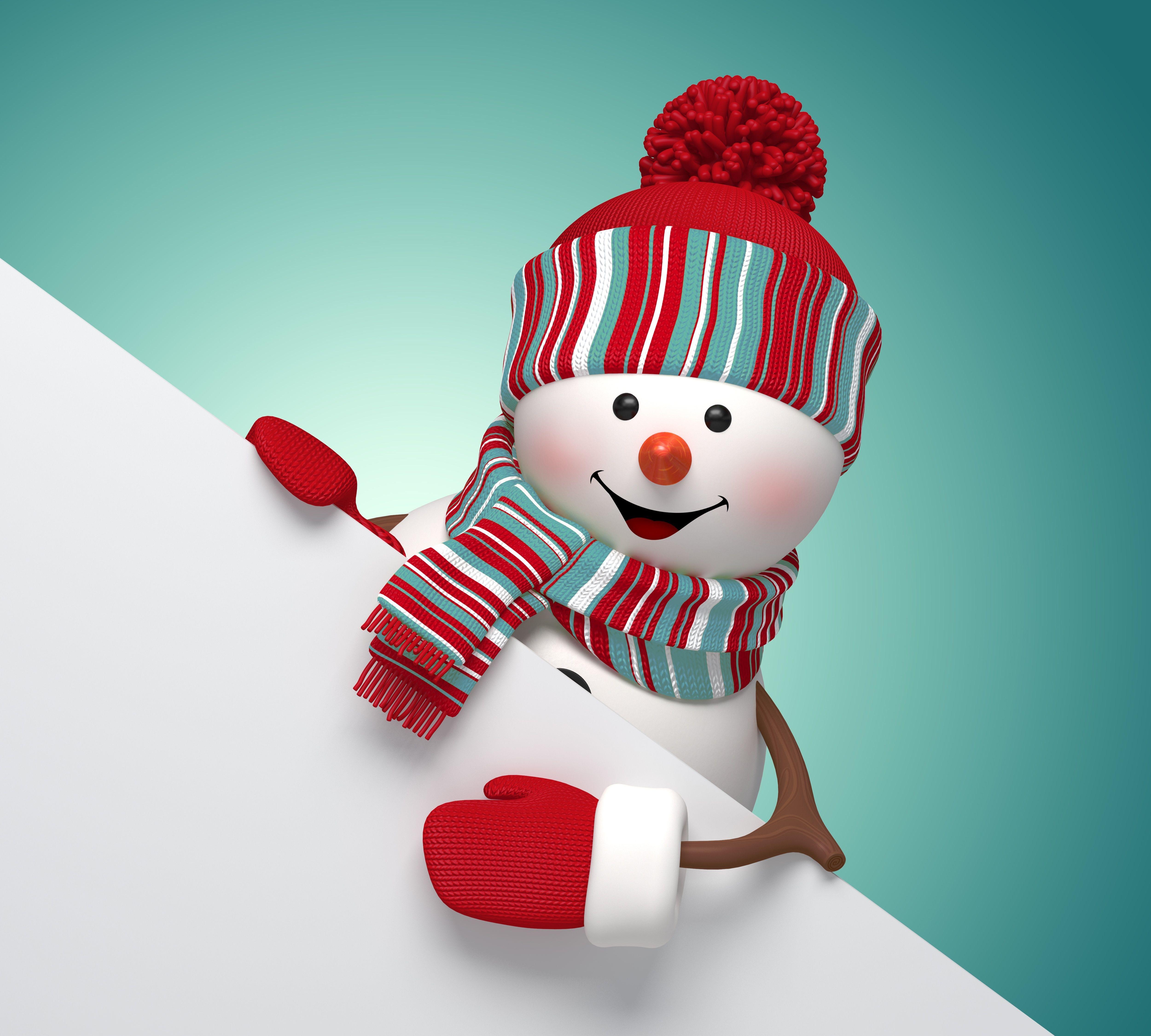 5000x4500 Snowman Wallpaper, Picture, Image