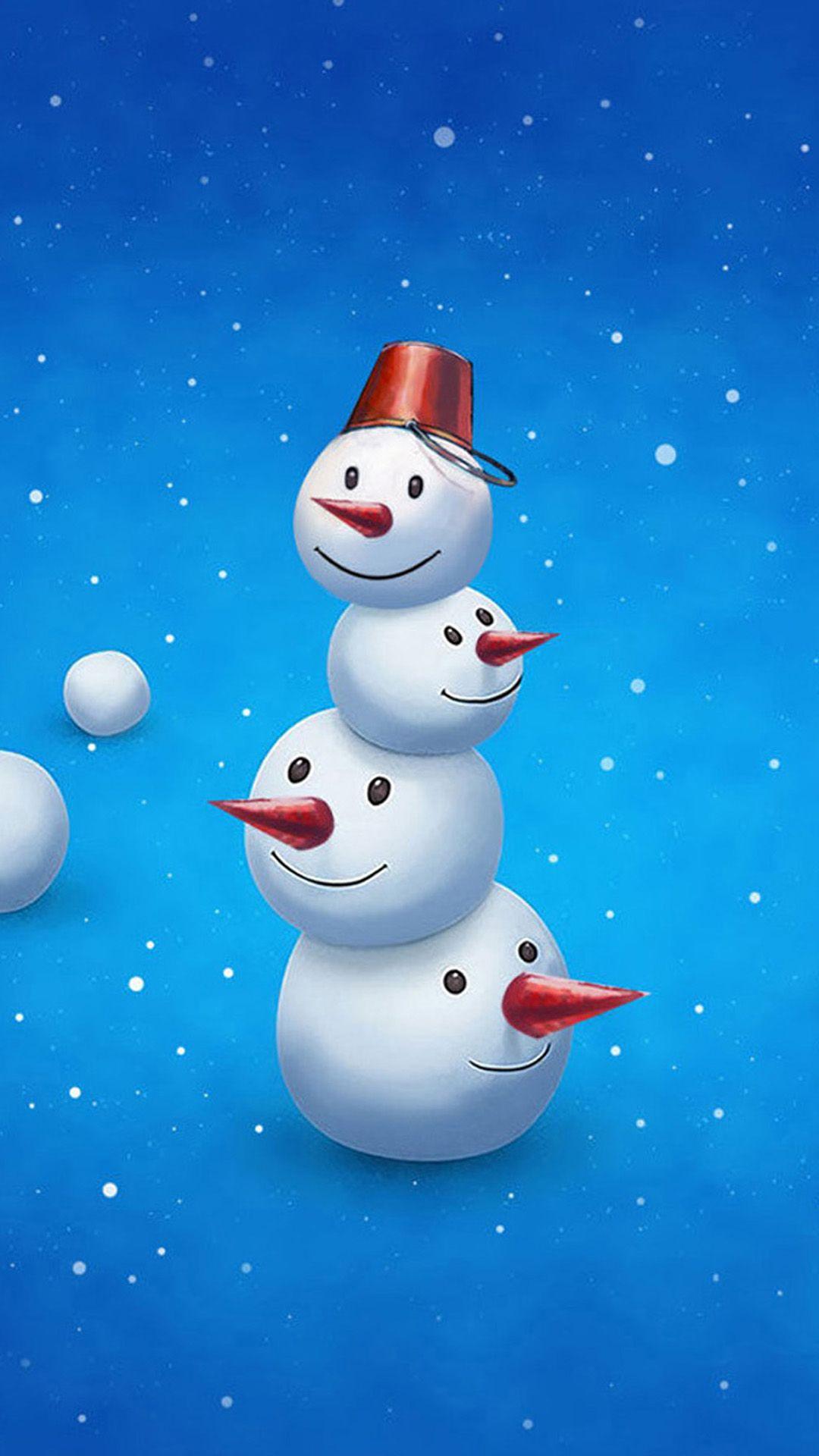 1080x1920 Funny Snowman Android wallpaper HD wallpaper