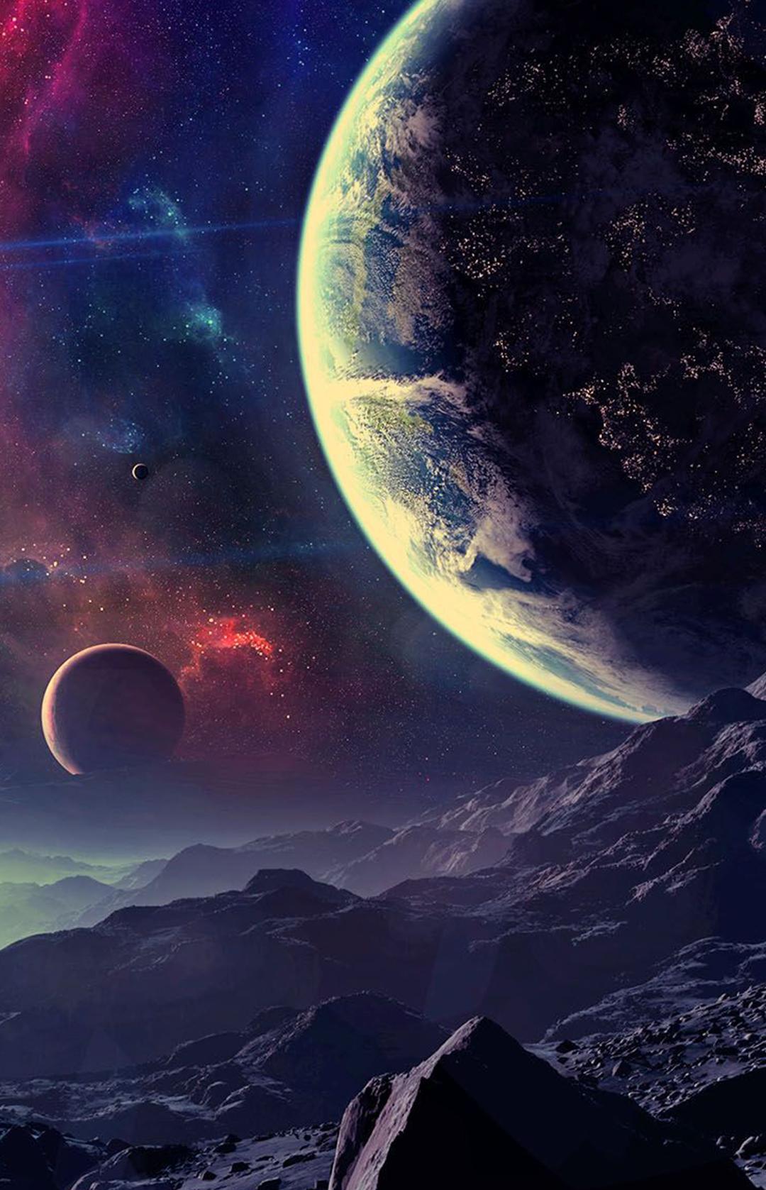 1080x1677 Universe HD Wallpaper for Android