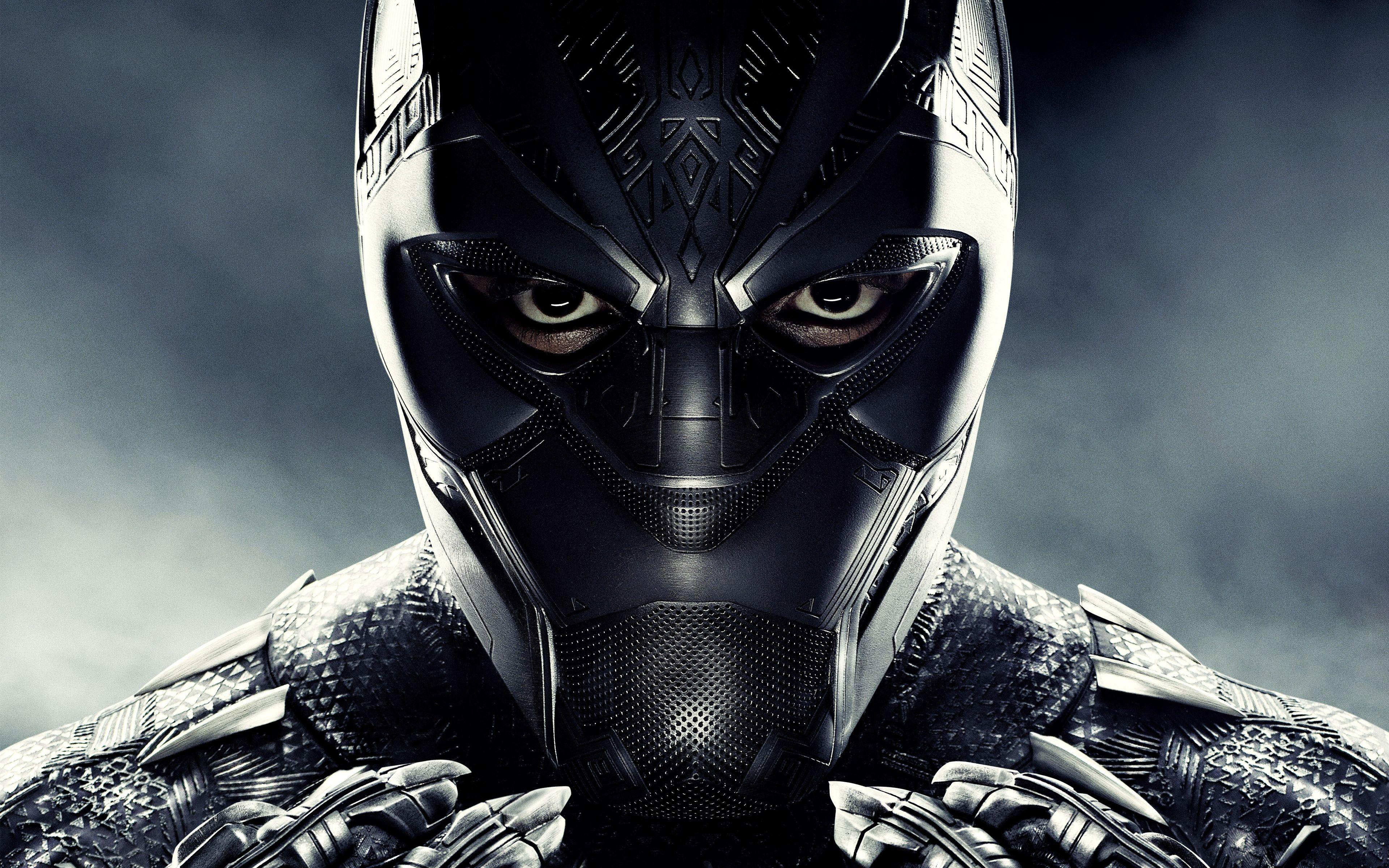 3840x2400 Download 3840x2400 Black Panther, Suit, Mask Wallpaper