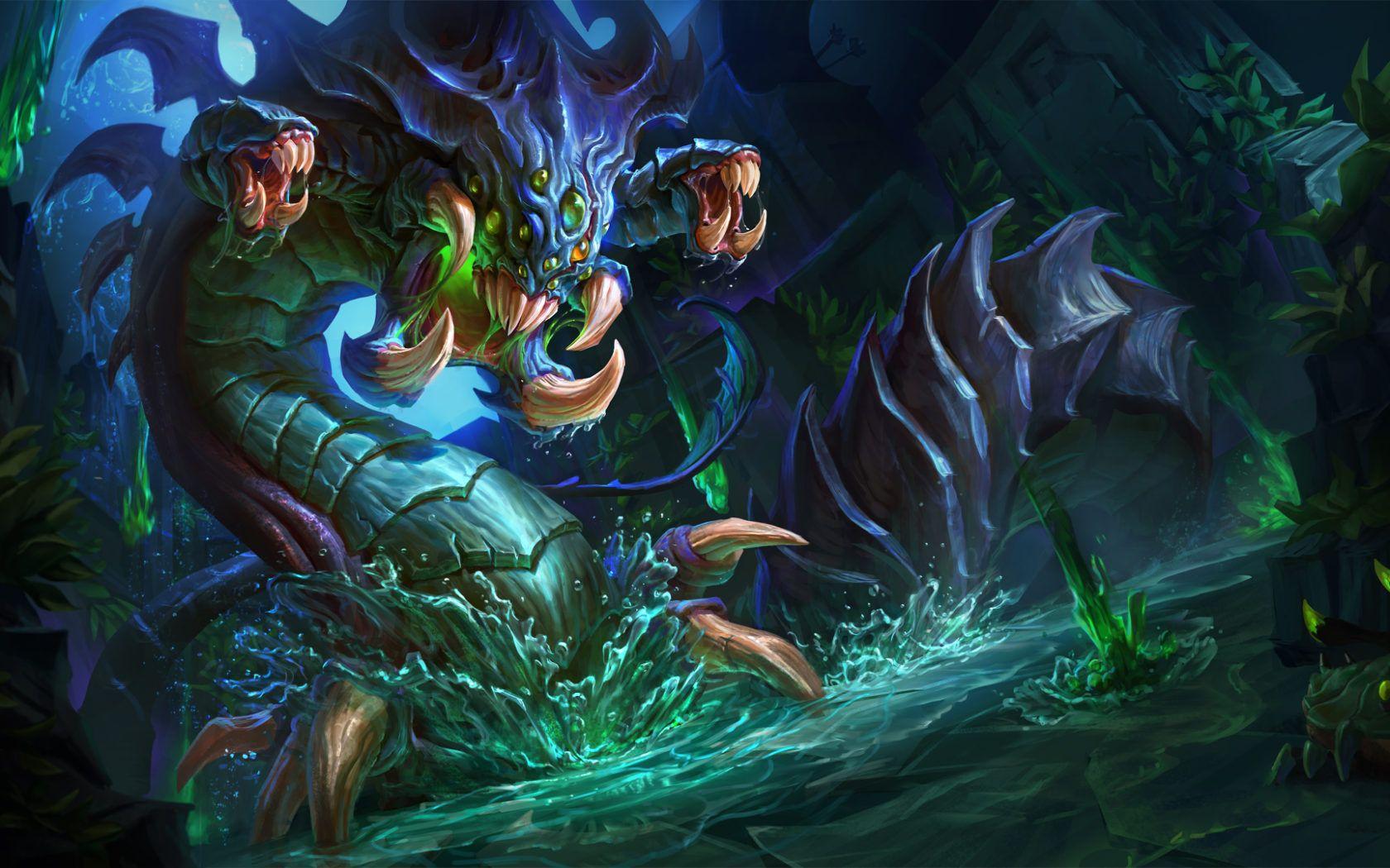 1680x1050 League Of Legends Baron Nashor Baron Monster Dragon Wallpaper HD