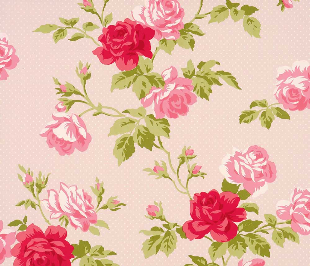 999x856 Wallpaper shabby chic with beautiful floral design. Home Interior