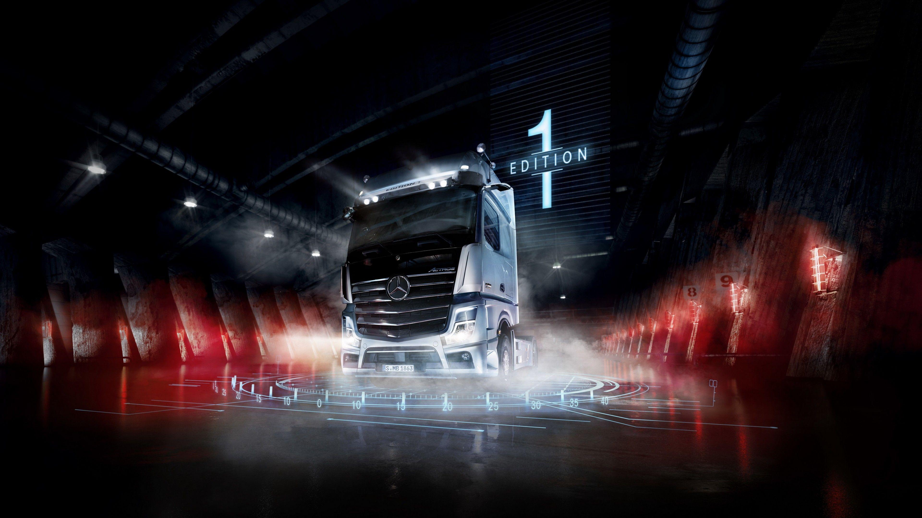 3840x2160 Wallpaper Mercedes Benz Actros Heavy Duty Trucks, 4K