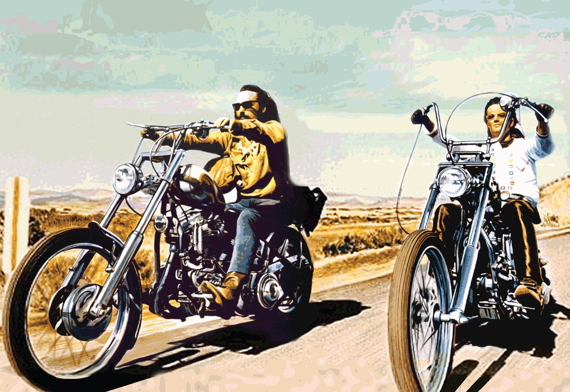 1890x1299 Free download Easy Rider biker chopper cruise roads art hippy