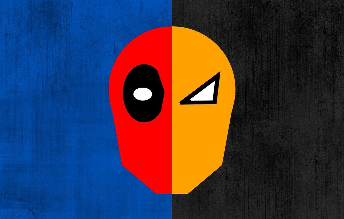 1332x850 Wallpaper Minimalism, Games, Deadpool Deathstroke Image