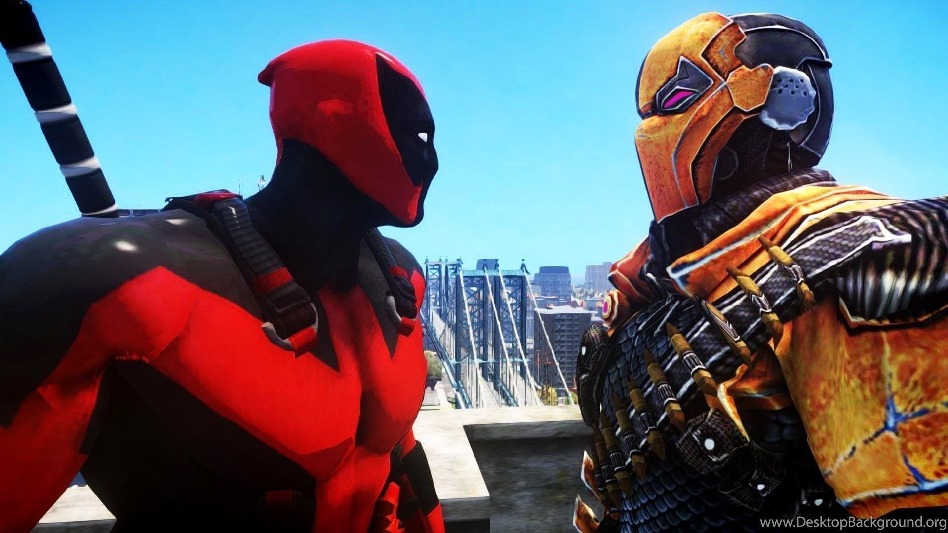1920x1080 Deadpool And Deathstroke Comic Free Wallpaper Page Desktop Background