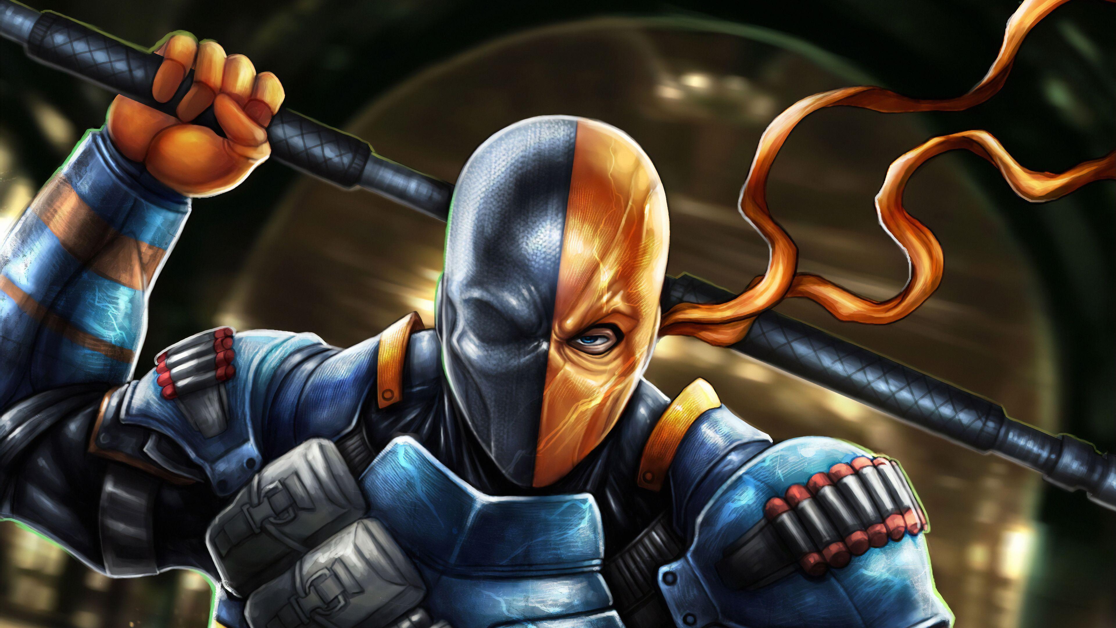 3840x2160 Deathstroke Deskk Wallpaper