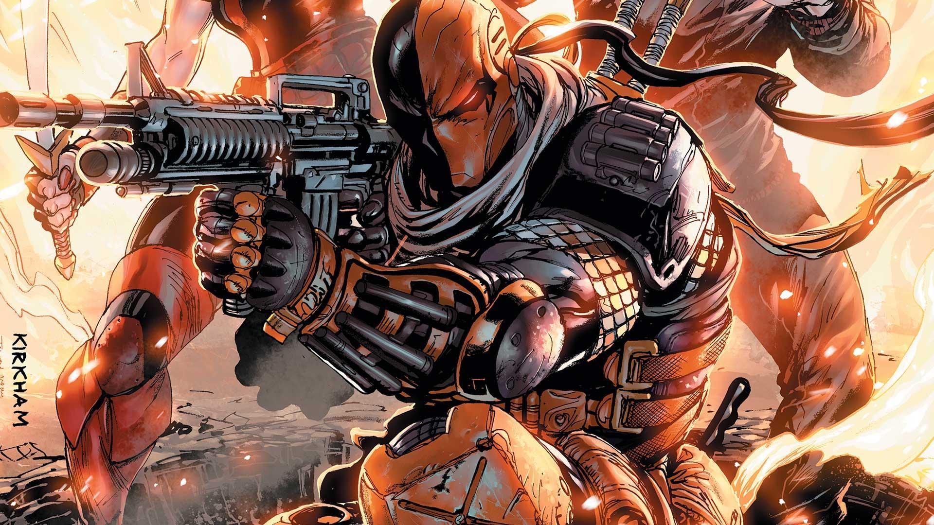 1920x1080 Winter Soldier Vs Deathstroke Wallpaper