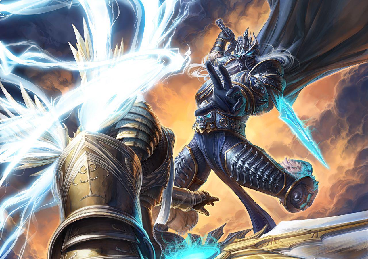1280x901 Wallpaper WoW Diablo Heroes of the Storm armour arthas Tyrael
