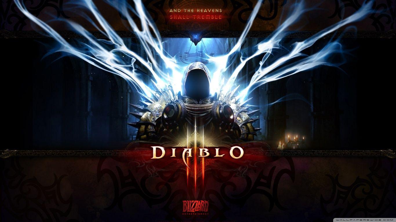 1366x768 Diablo 3 Tyrael HD Wallpaper