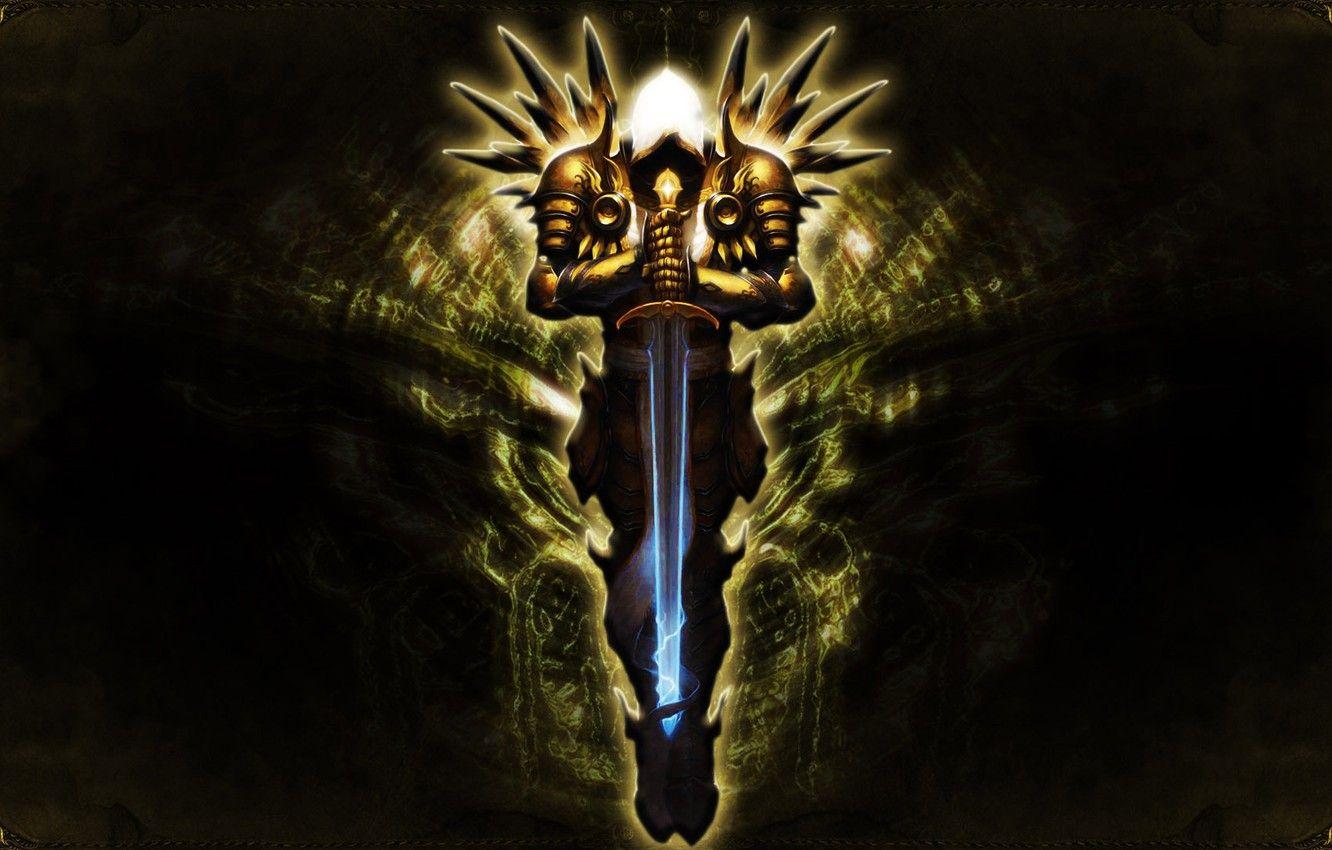 1332x850 Wallpaper Blizzard, Diablo III, Angel, Sword, Wings, Video Game