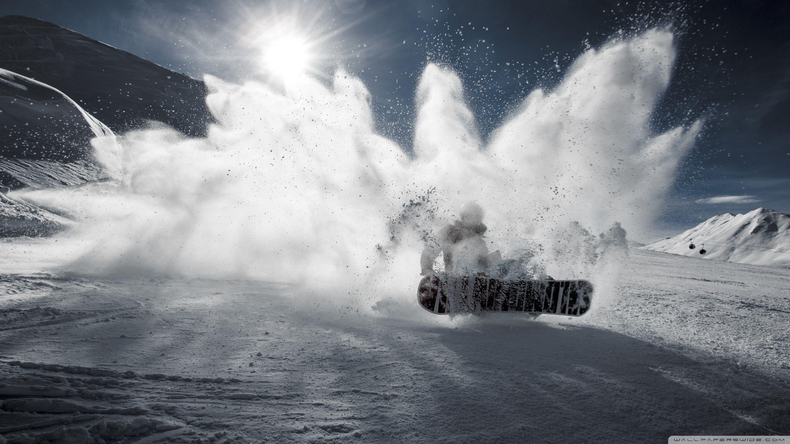 2560x1440 Snowboarding Ultra HD Desktop Background Wallpaper for 4K UHD TV