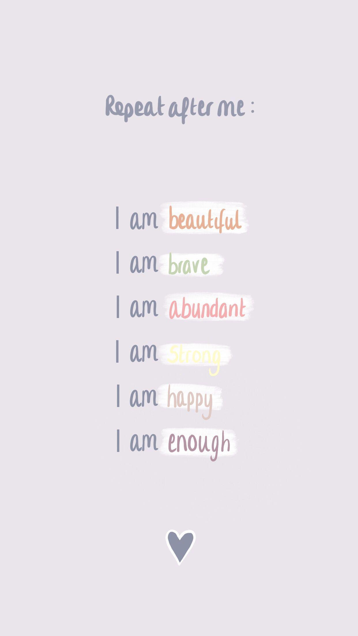 1242x2208 selflove #selflovequotes #affirmations #wallpaper