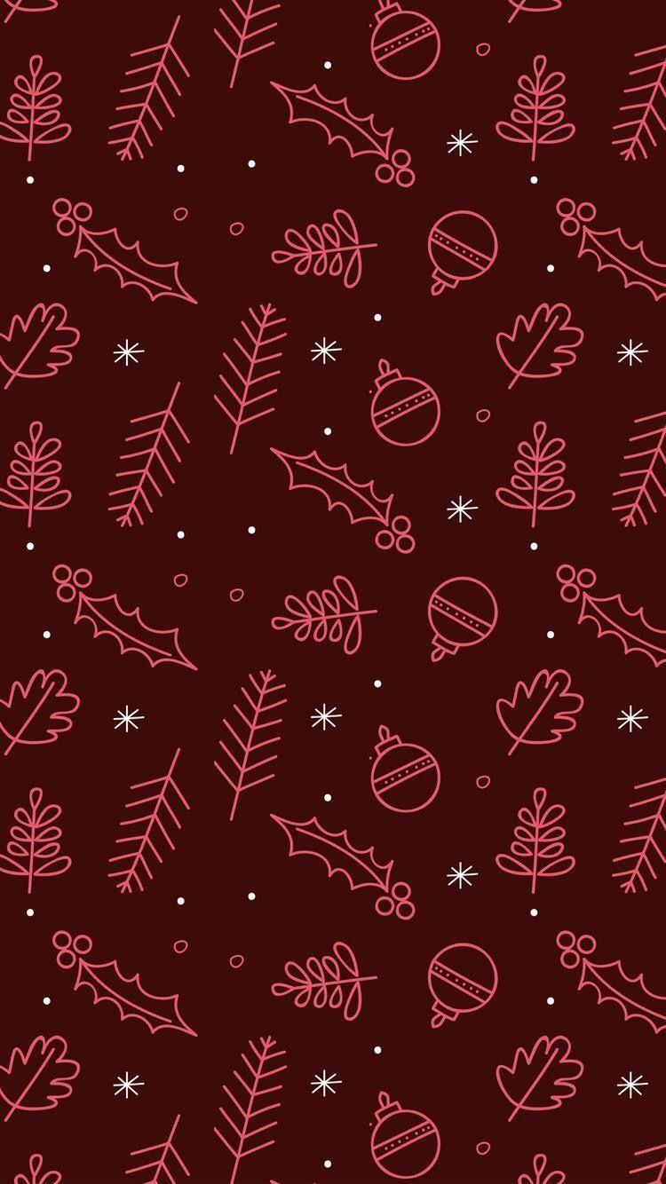 750x1334 Scarlet Maroon Red Christmas Theme Wallpaper. Fondos De Navidad Para Iphone, Fondo De Pantalla Navideño, Papel Tapiz Rojo