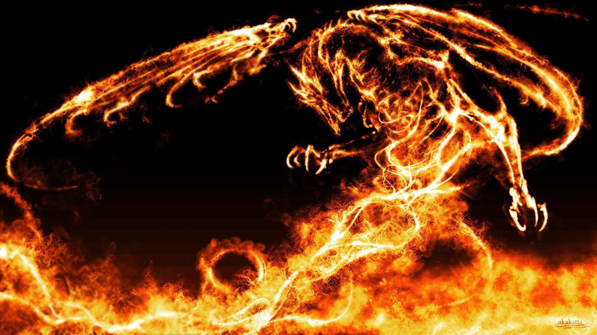 1920x1080 Fire Dragon Wallpaper Full HD cho điện thoại di động độ phân giải cao