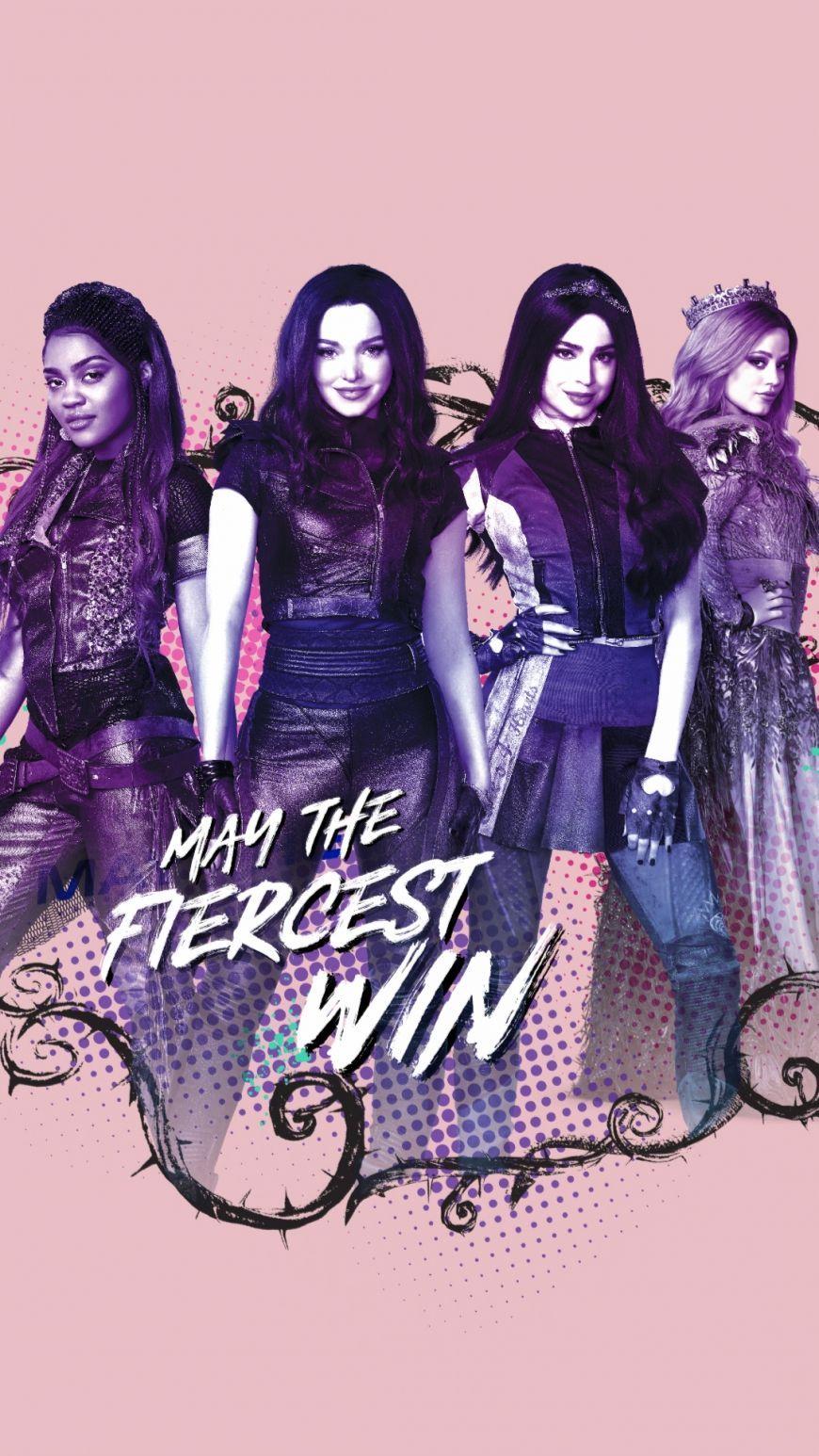 870x1546 Disney Descendants 3 new mobile phone wallpaper. Disney