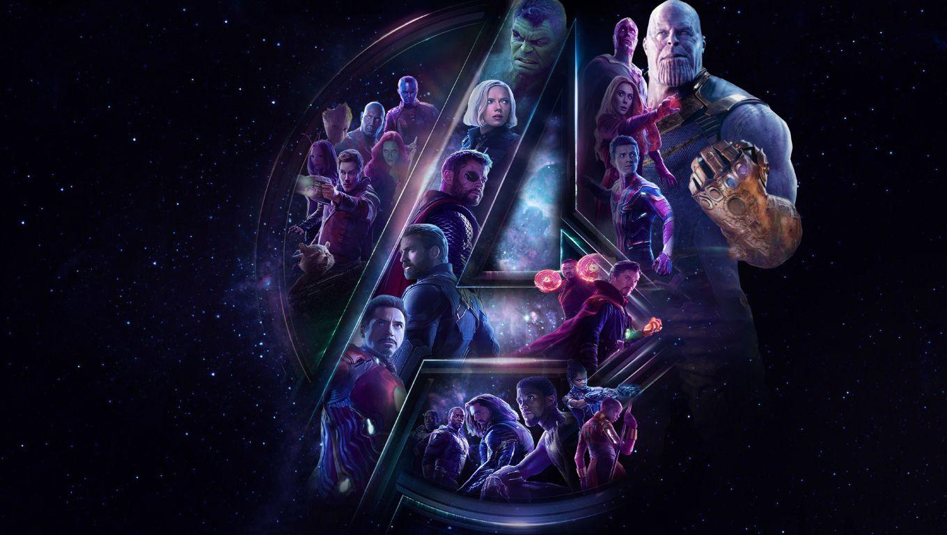 1360x768 Avengers Infinity War All Superhero And Villain Poster