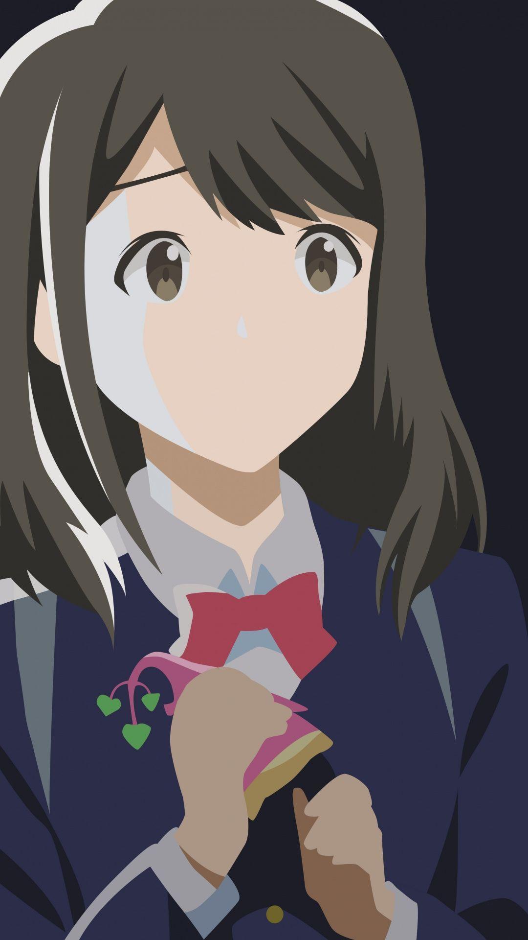 1080x1920 Mizuno Akane, Tsuki ga Kirei, cute, brown eyes, art, 1080x1920