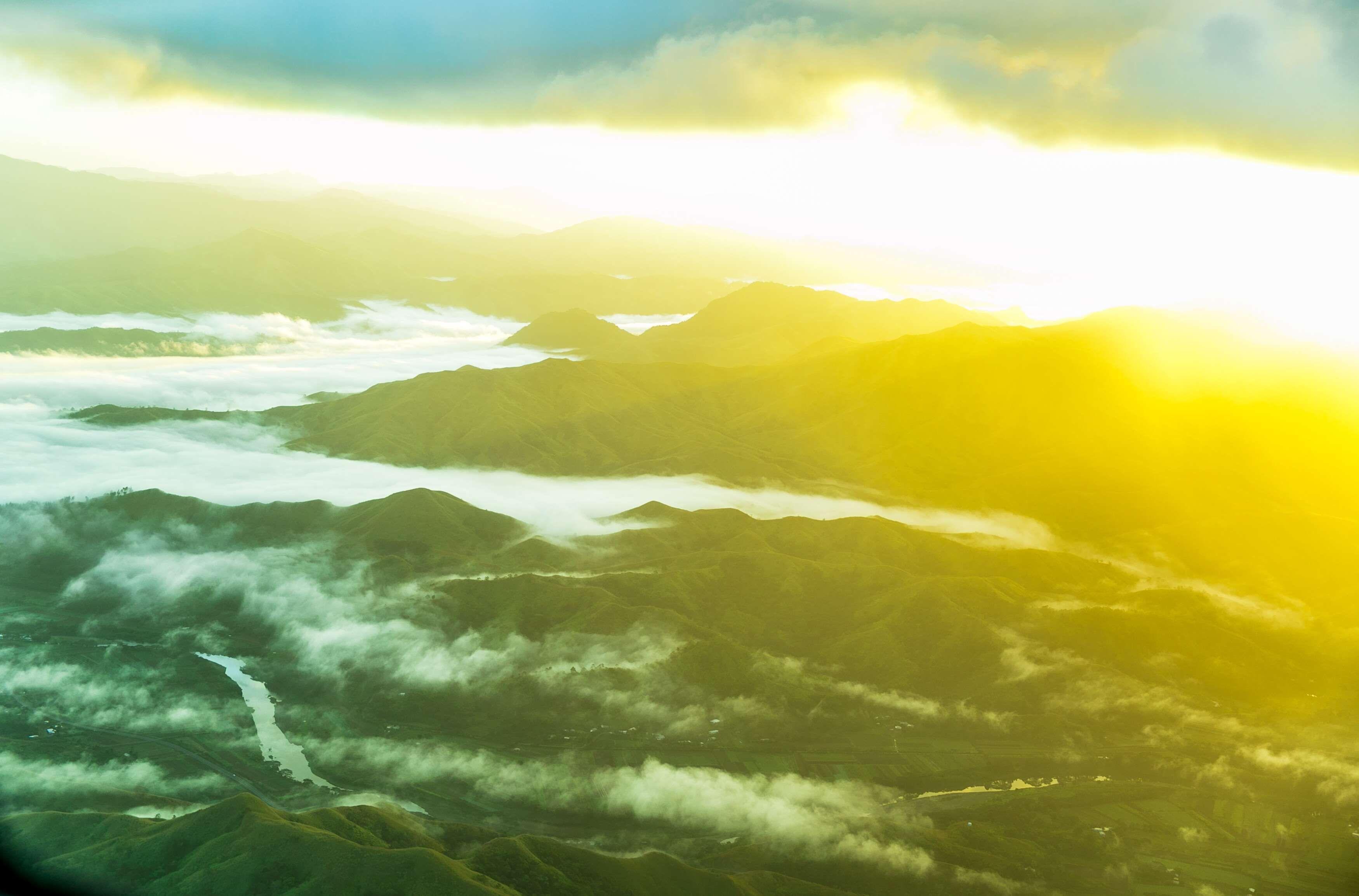 3500x2308 fiji, island, mountains, nature, sky wallpaper and background