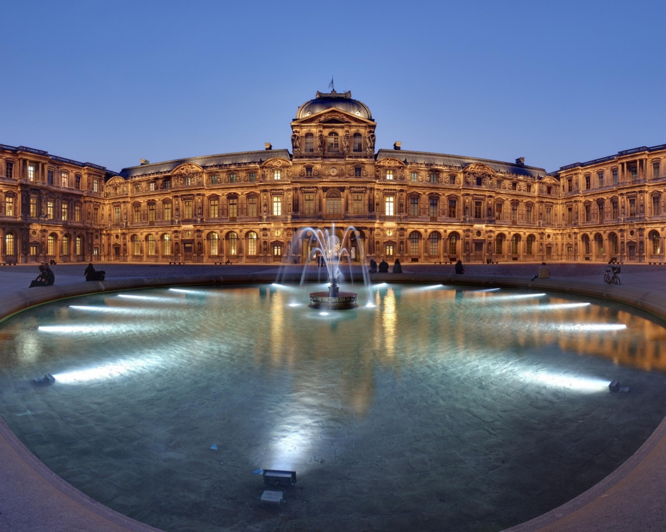2560x2048 Architecture Louvre Museum At Night In Paris France 471589