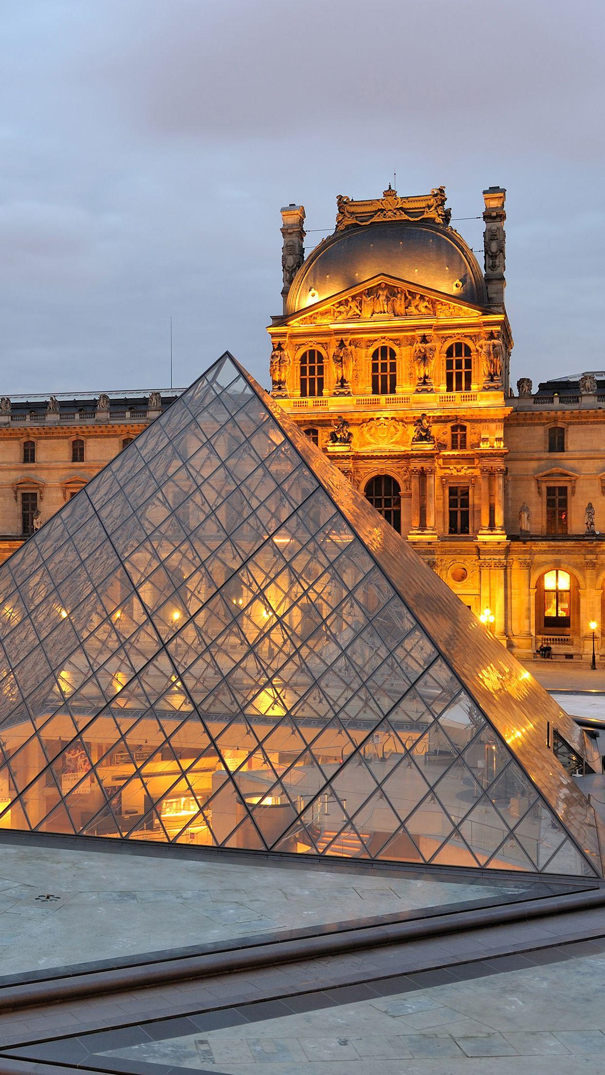 1242x2208 Louvre museum (2) Wallpaper for iPhone Pro Max, X, 6