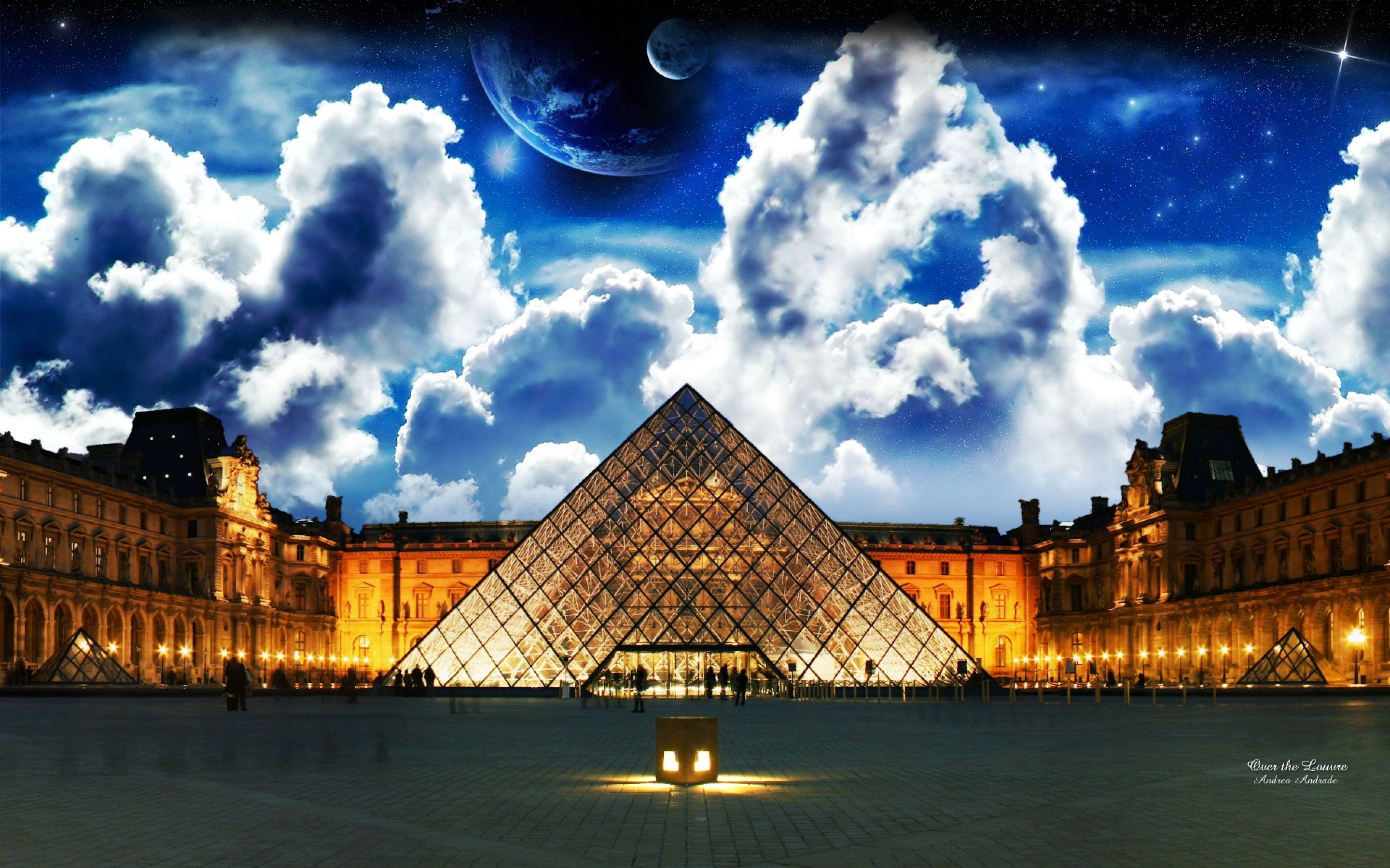 2880x1800 Over the louvre wallpaperx1800