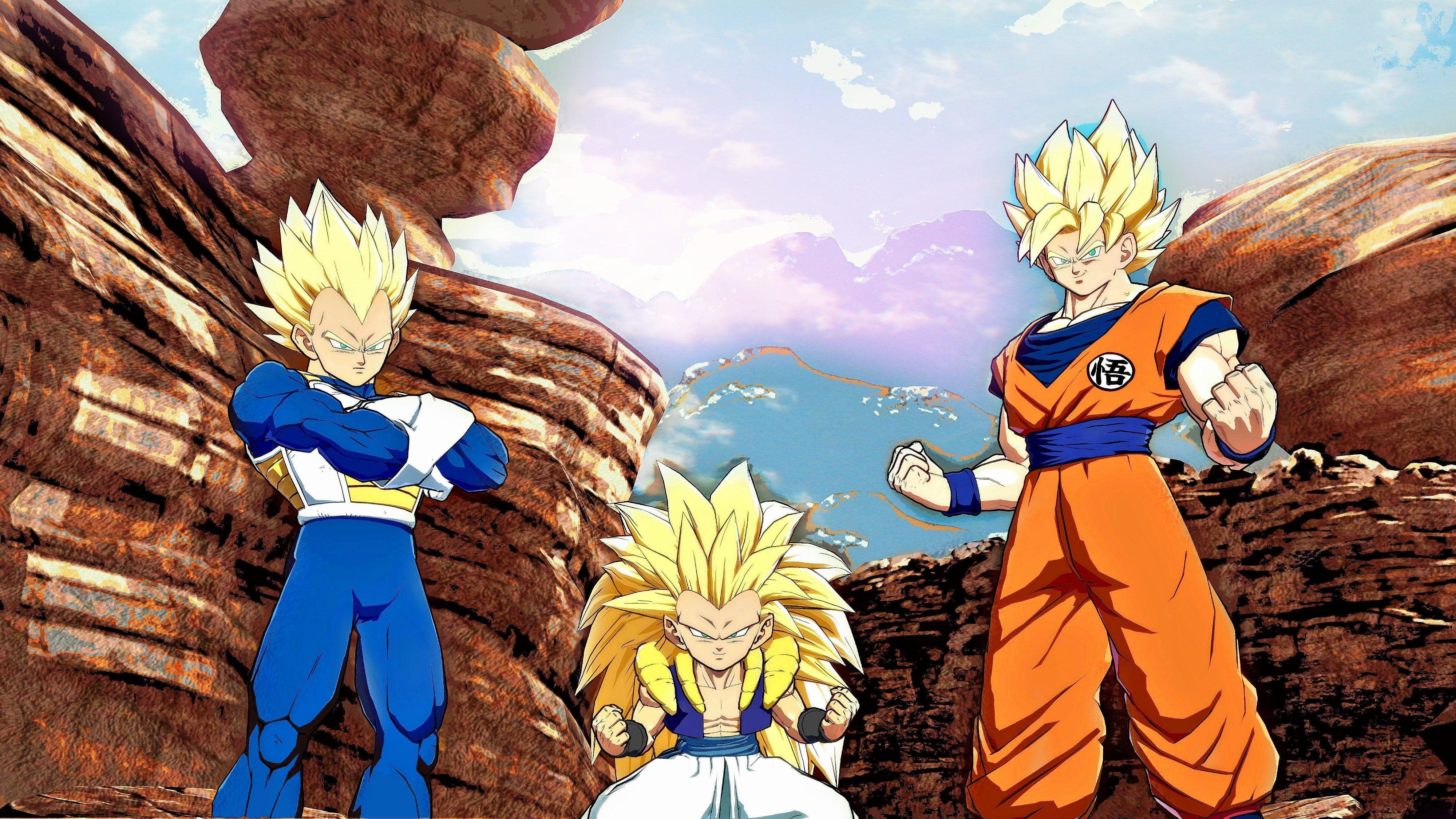 4000x2250 Gotenks Vegeta and Goku 4K Wallpaper