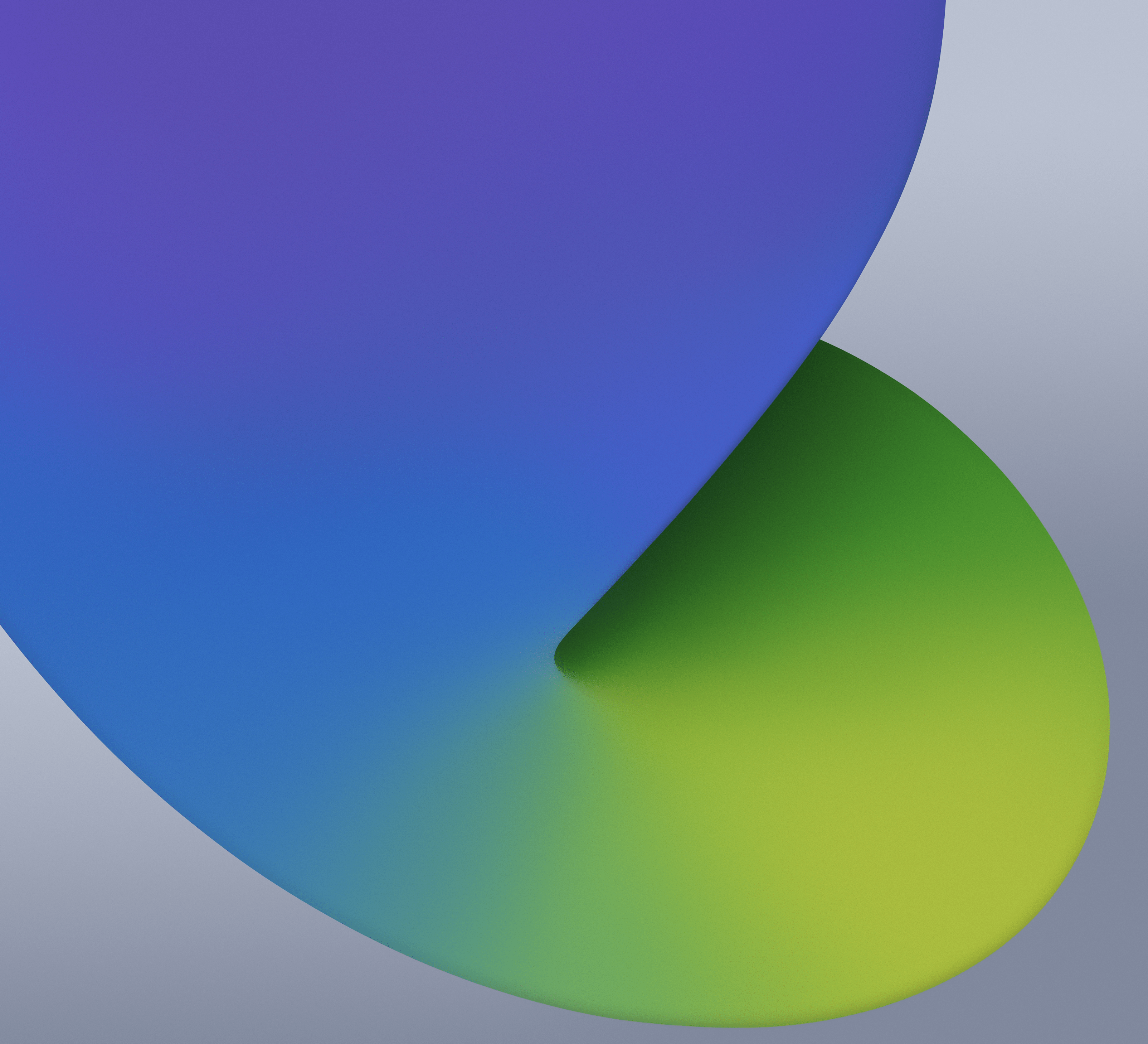 3208x2916 iPadOS 14 Stock Wallpaper (Blue & Green) HD Wallpaper