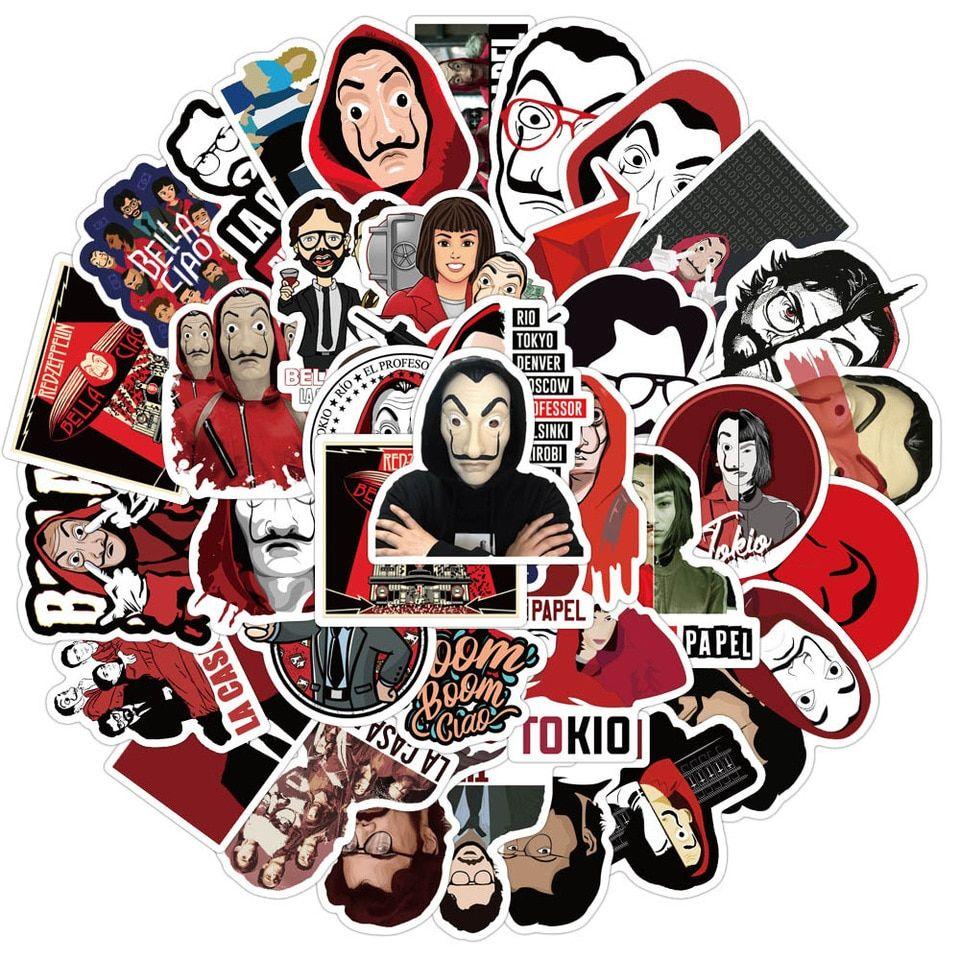 960x960 50PCS / Set TV Show Money Heist La Casa De Papel Sticker