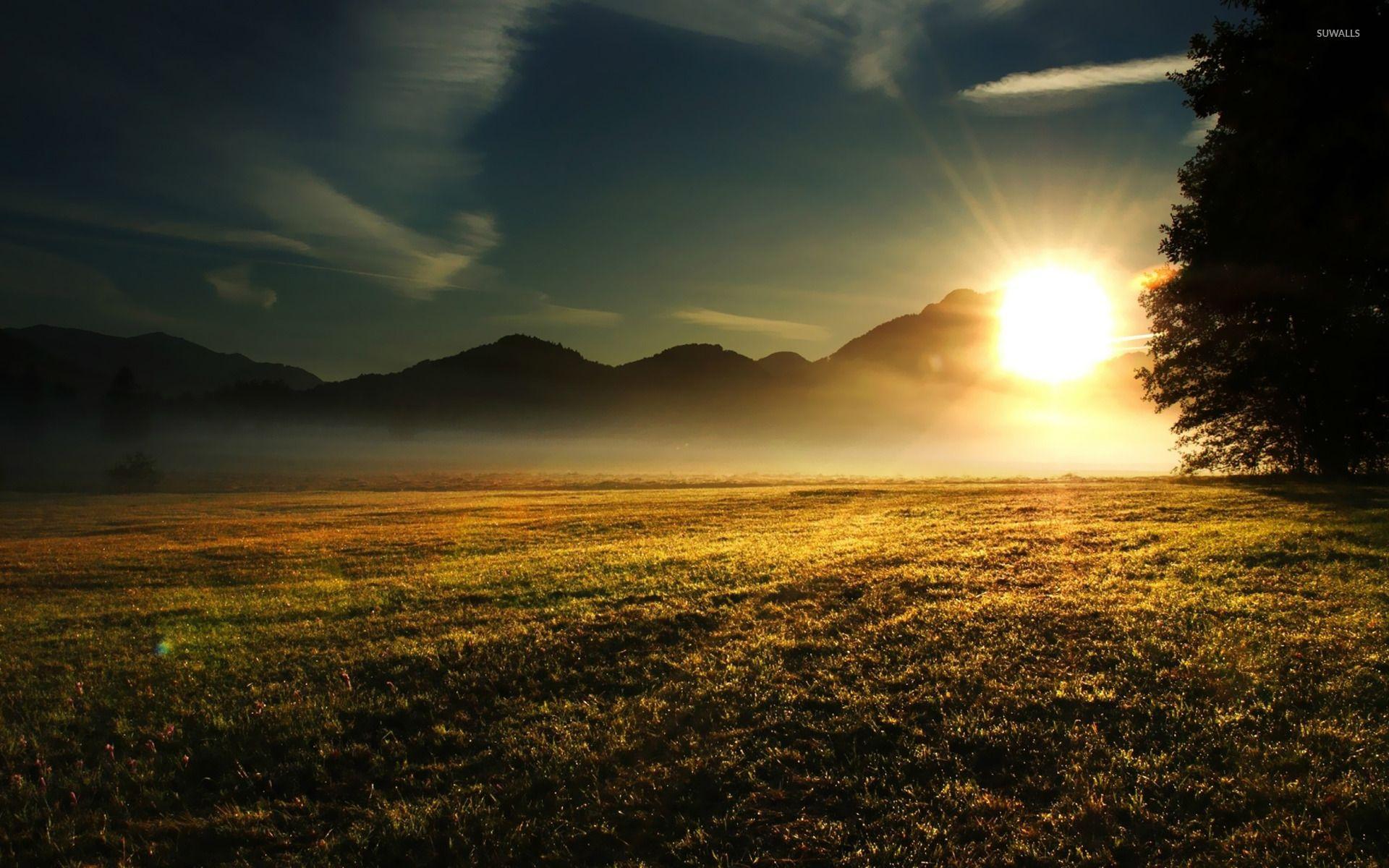 1920x1200 Sunrise over the Mountains wallpaper wallpaper
