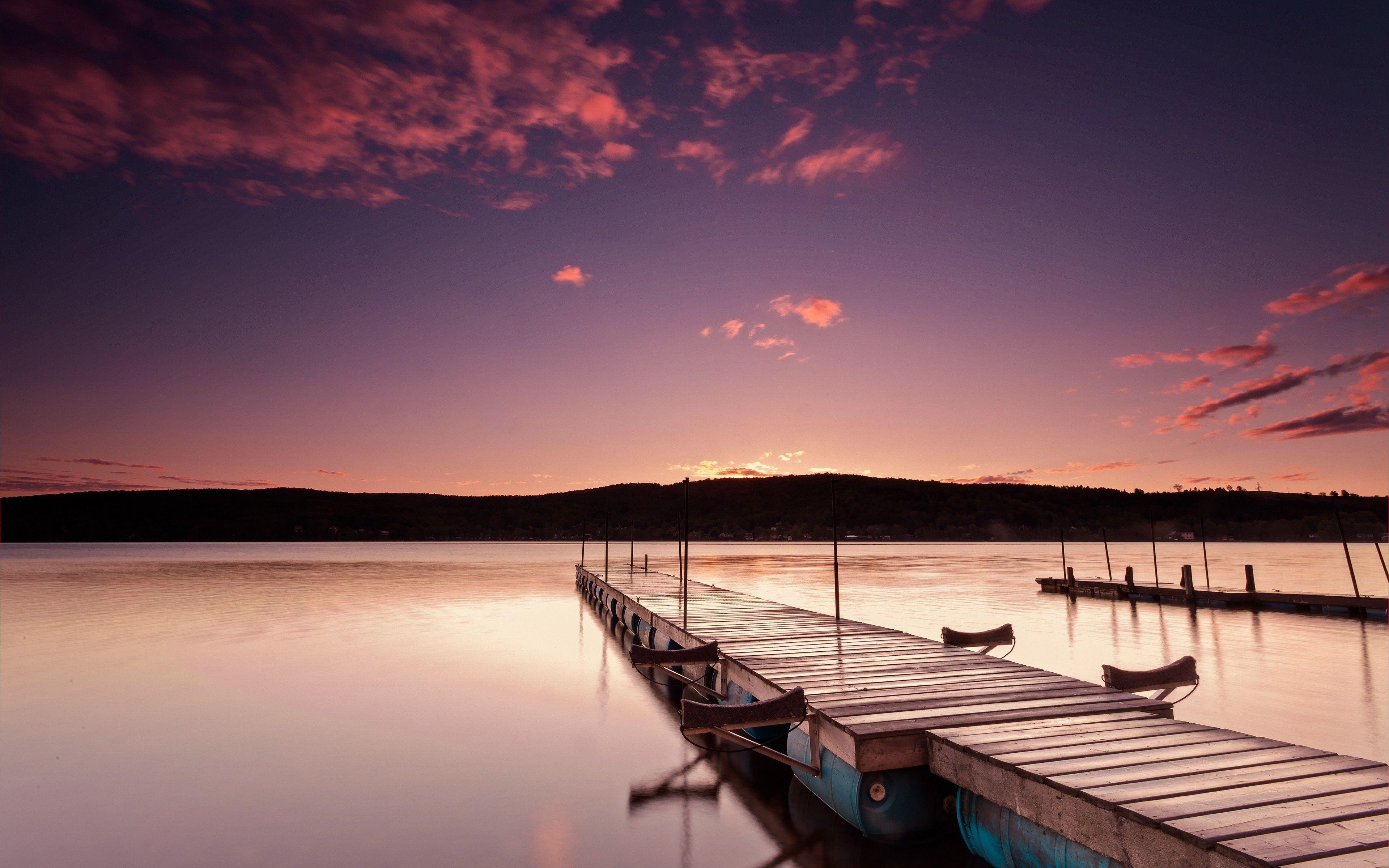 3840x2400 Mother Nature, Photography, Calm, Quebec, Piers, Canada, Lakes