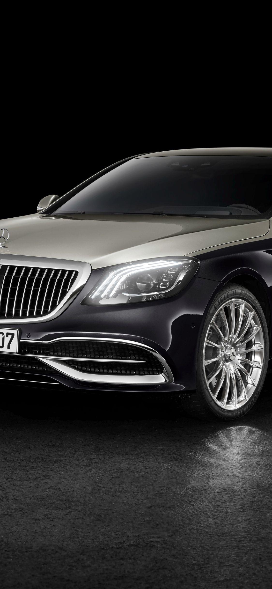 1125x2436 Mercedes Benz Maybach S 560 2018 Front iPhone XS, iPhone