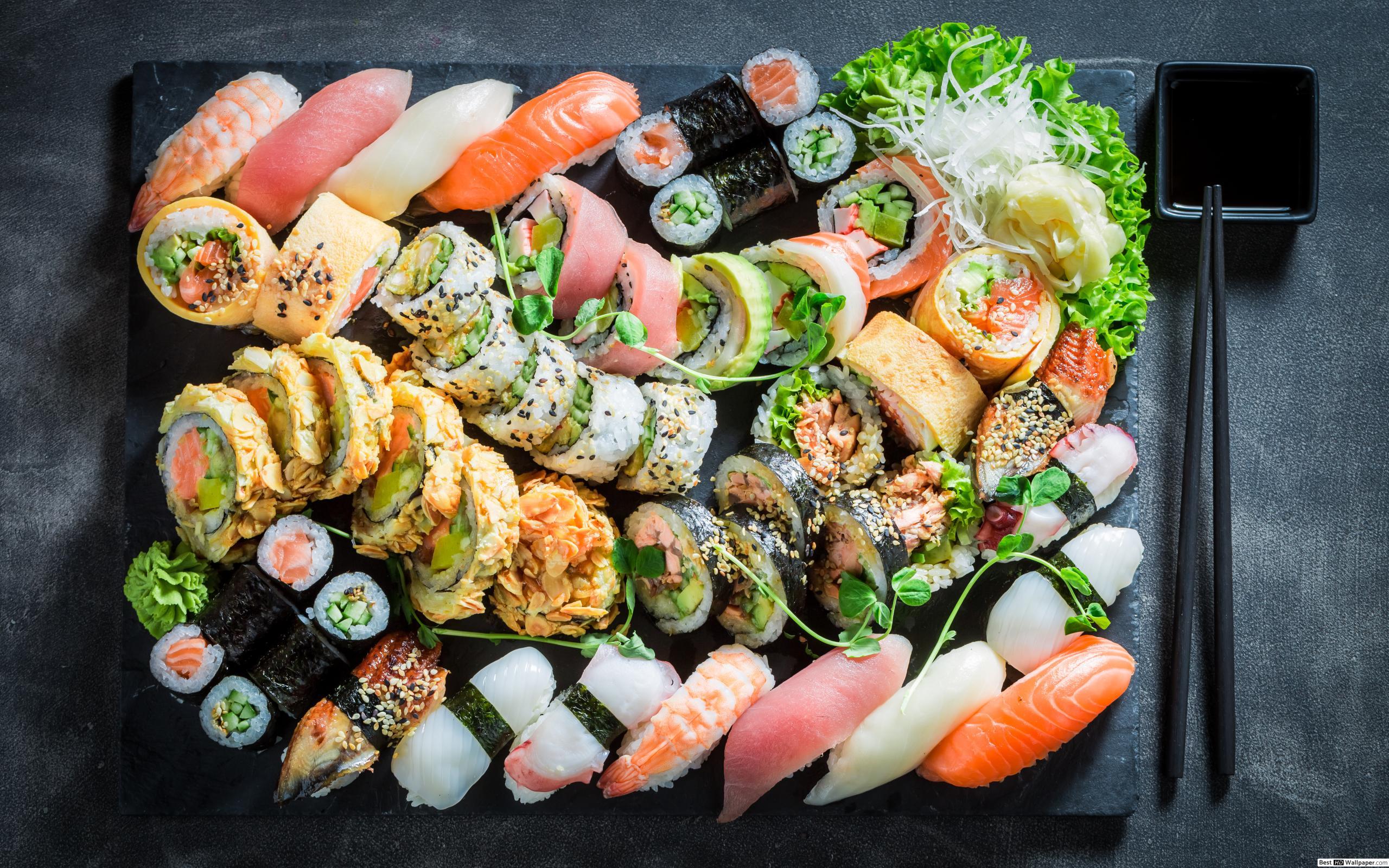 2560x1600 Sushi Thai Food HD wallpaper download