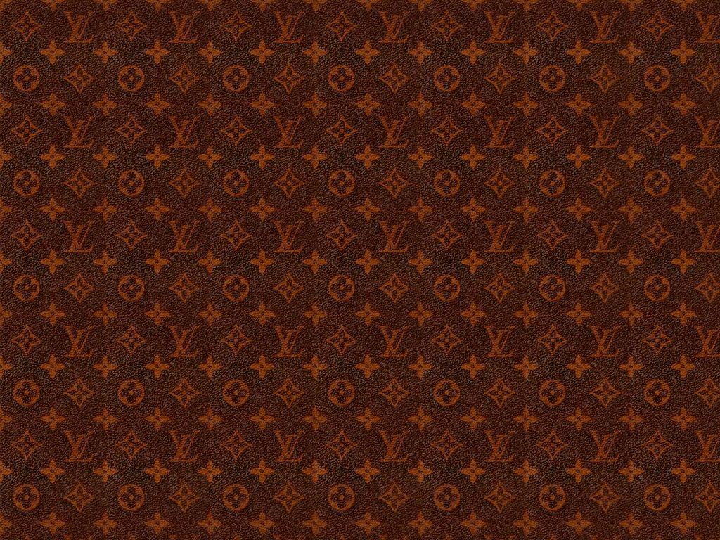 1024x768 Louis Vuitton Orange Logo Wallpaper