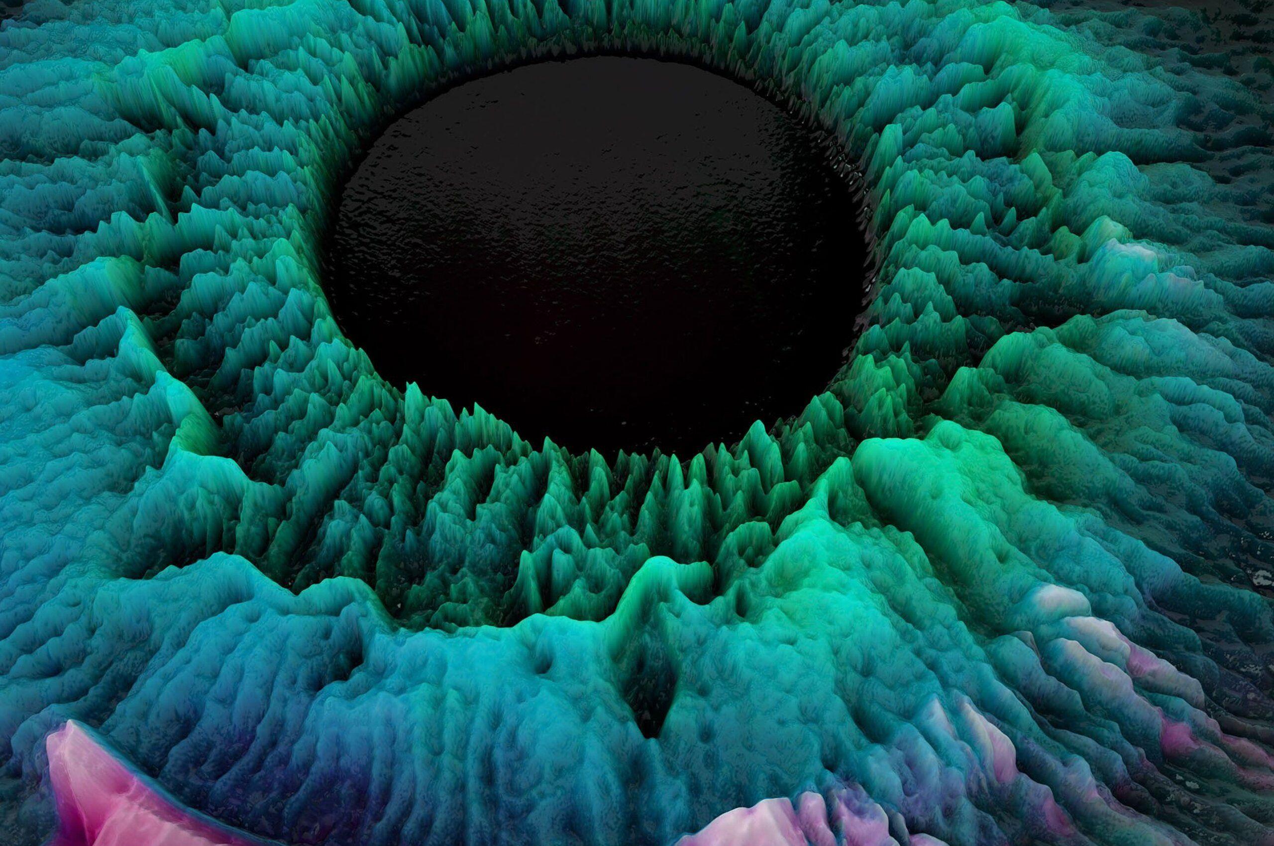 2560x1700 3D Fluid Glitch Textures Abstract Chromebook Pixel HD 4k