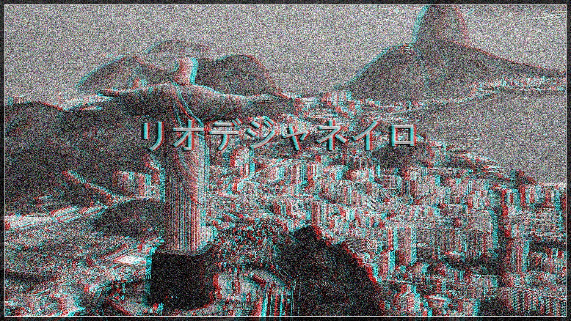 1920x1080 vaporwave, Glitch art, 3D, 3D design, Photohop, Photo