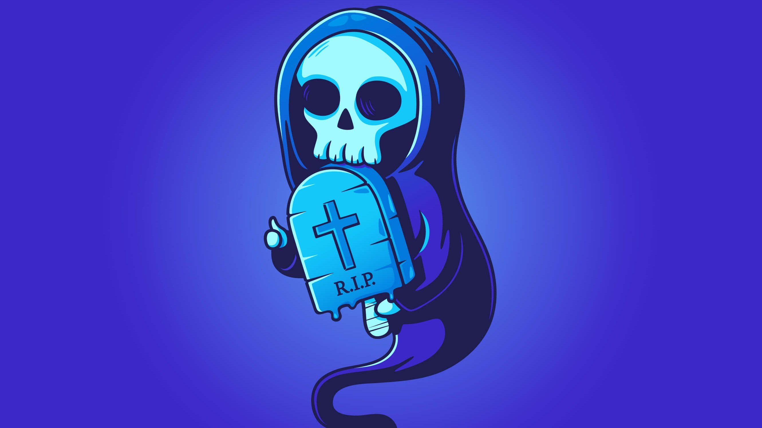 2662x1498 Rip Skull Illustration, HD Artist, 4k Wallpaper, Image