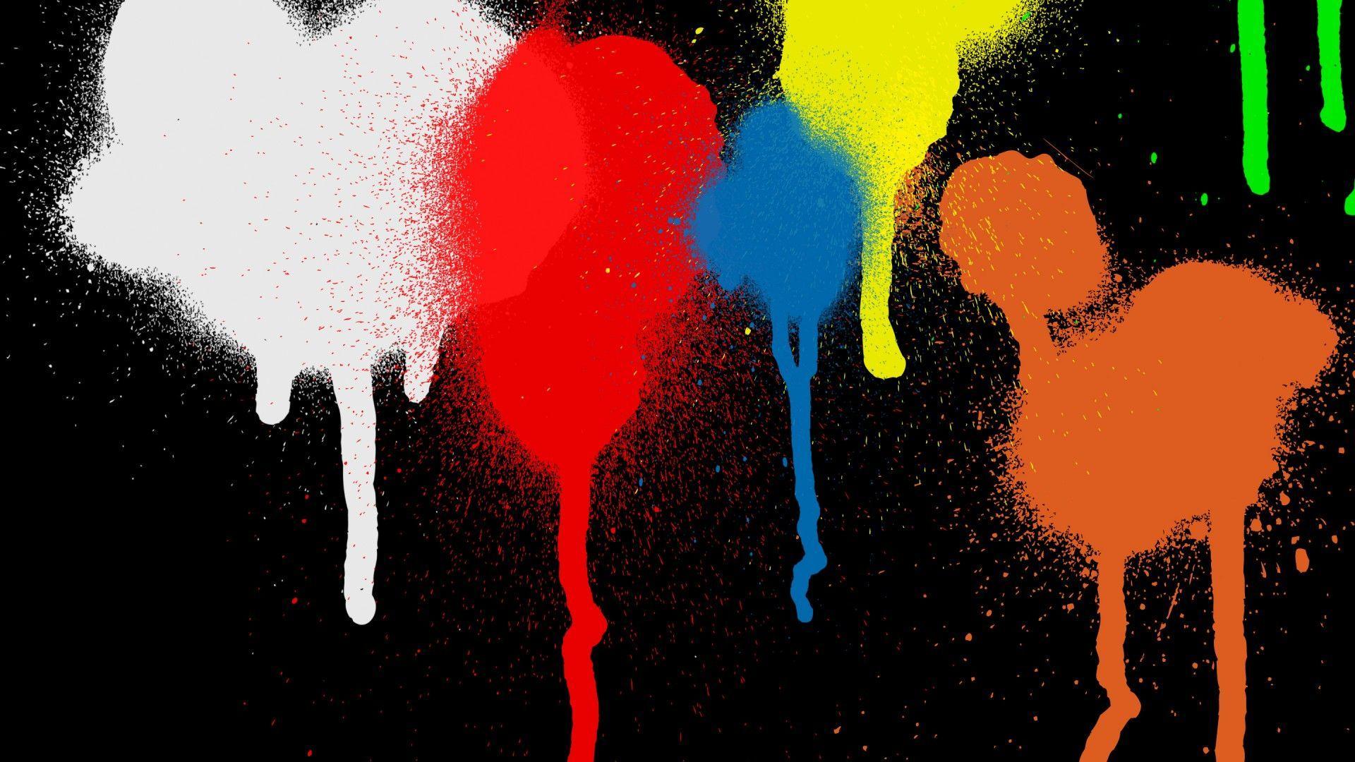 1920x1080 Graffiti Paint Splatter Wallpaper HD