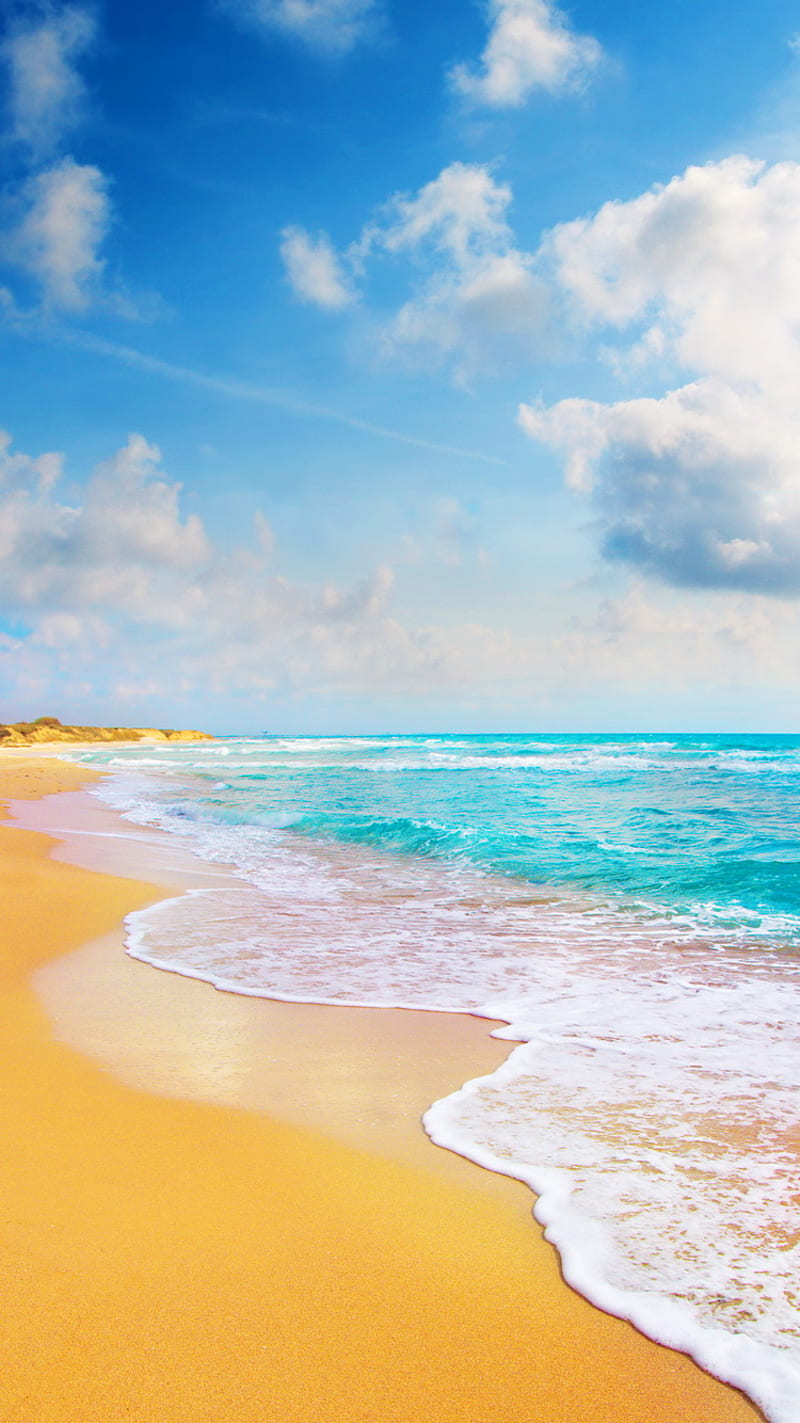 800x1423 Tropical Beach, blue, nature, sky, water, HD phone wallpaper