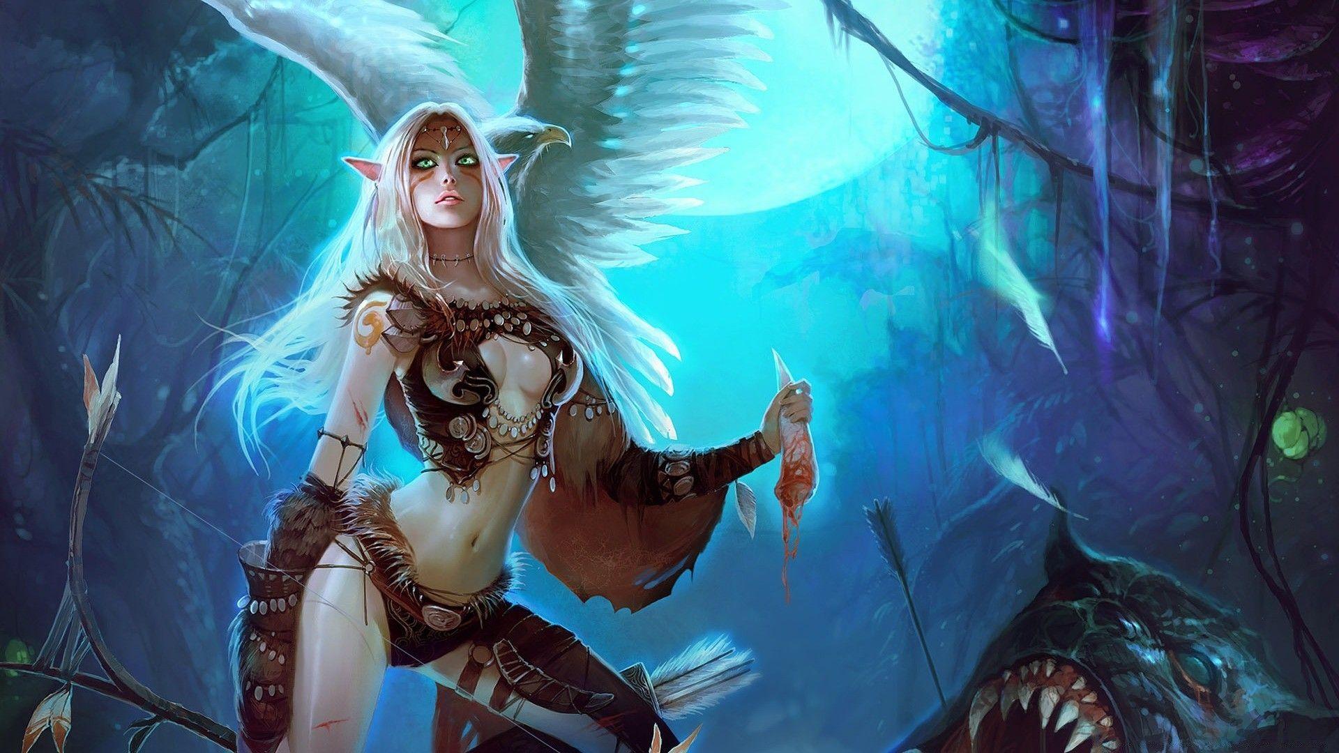 1920x1080 Wild Elf Girl