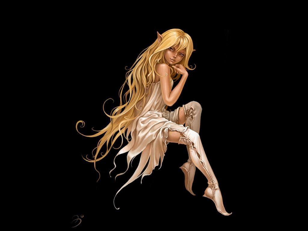 1024x768 Free Wallpaper: Elf Fantasy Girl Desktop Background
