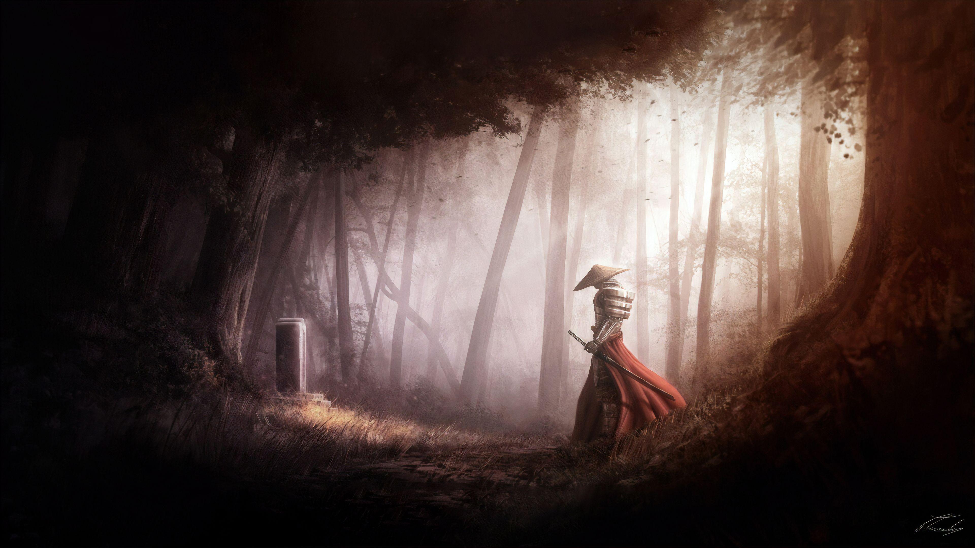 3840x2160 Samurai Farewell 4k 1440P Resolution HD 4k Wallpaper