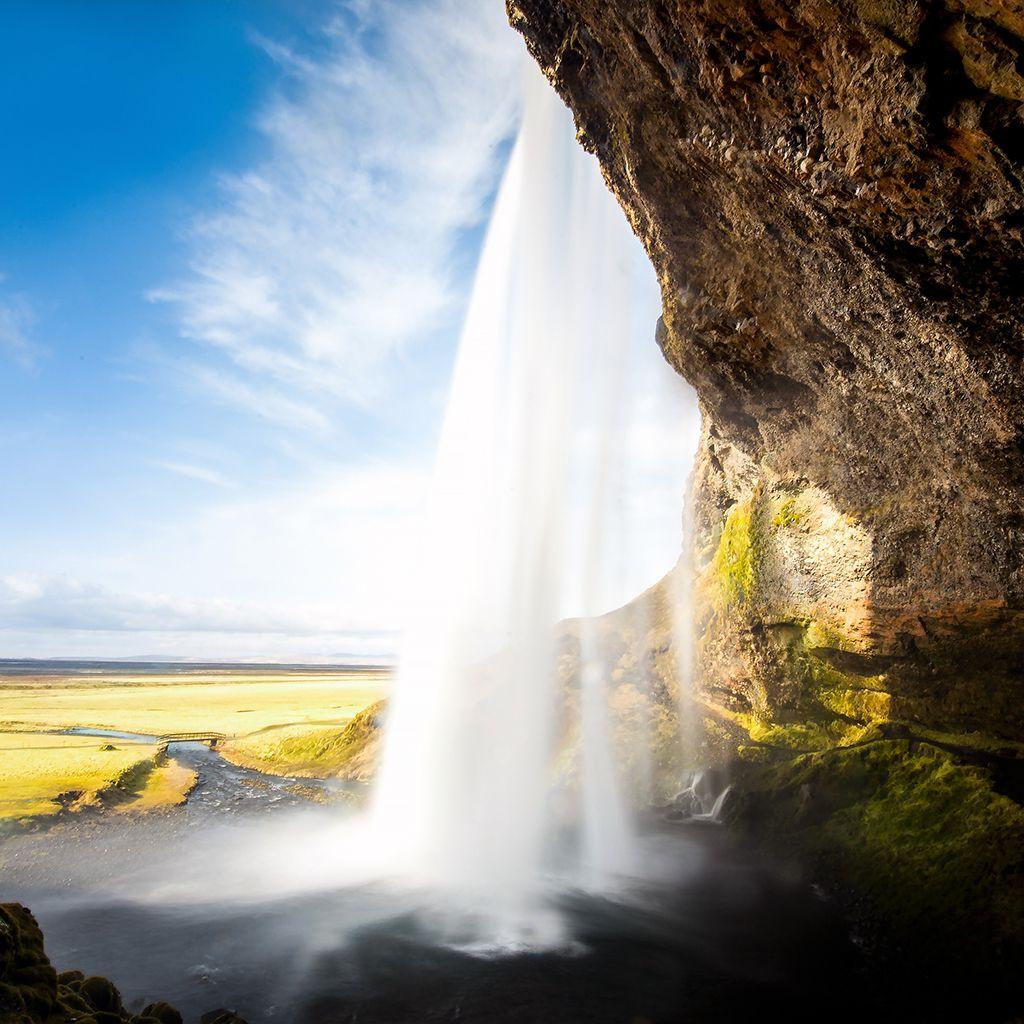 1024x1024 InterfaceLIFT Wallpaper: Seljalandsfoss, Iceland