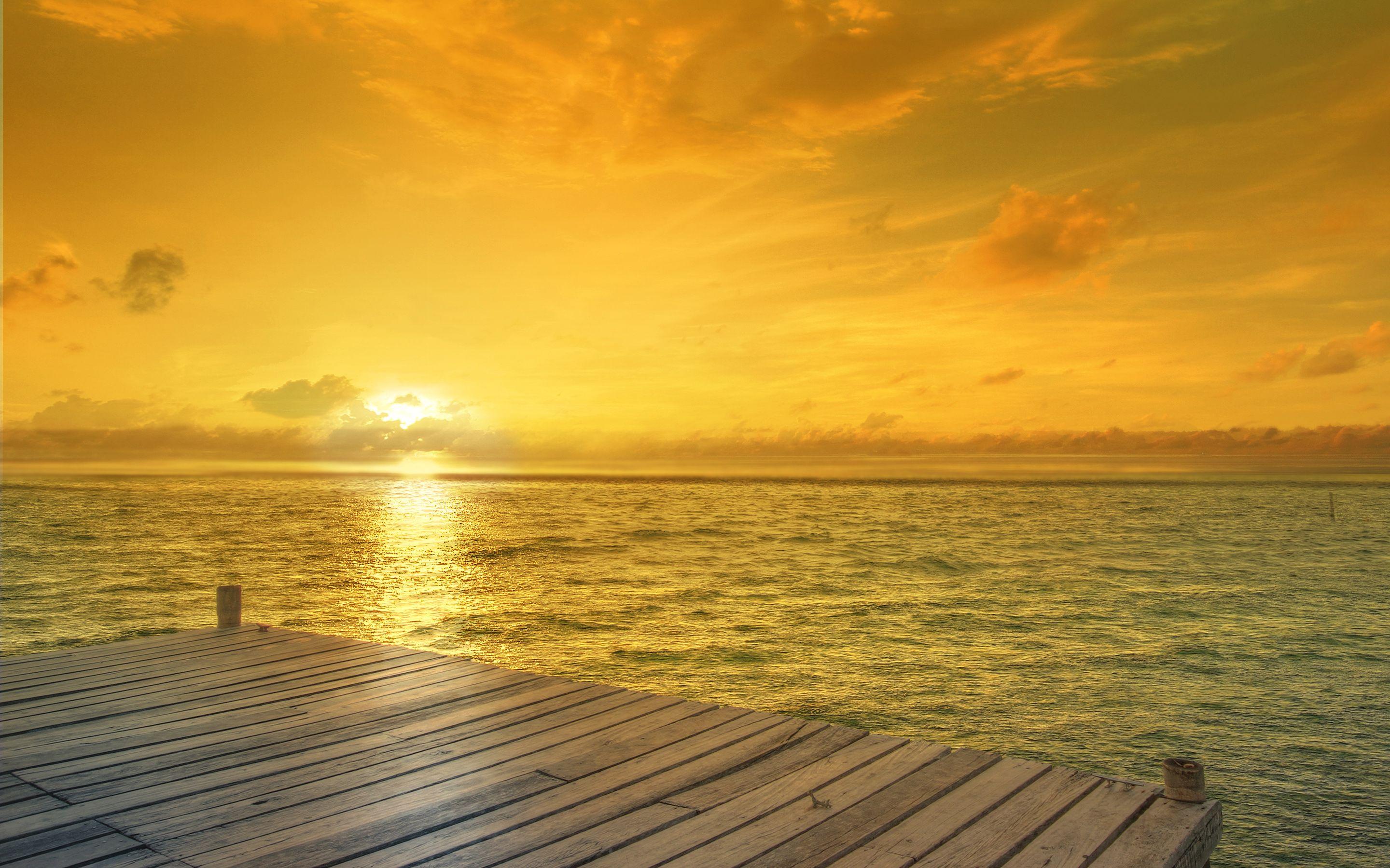 2880x1800 Wallpaper 4k Beach Sunrise Horizon Beach, Foggy, Horizon, sunrise