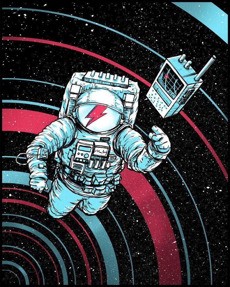 800x1000 Can You Hear Me Major Tom?. Nevermind. Astronaut art, David