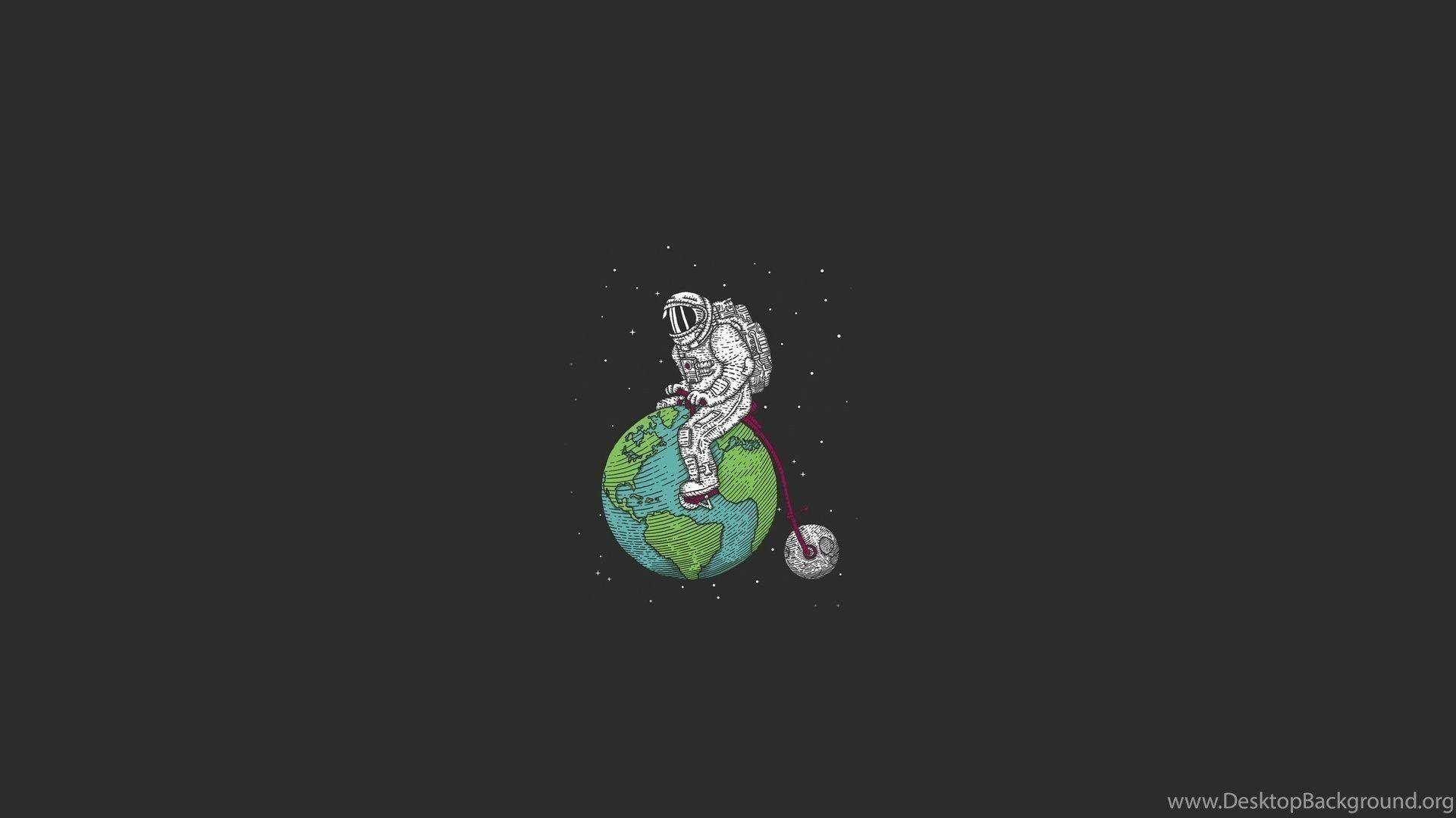 1920x1080 Trippy Astronaut Wallpaper 4k